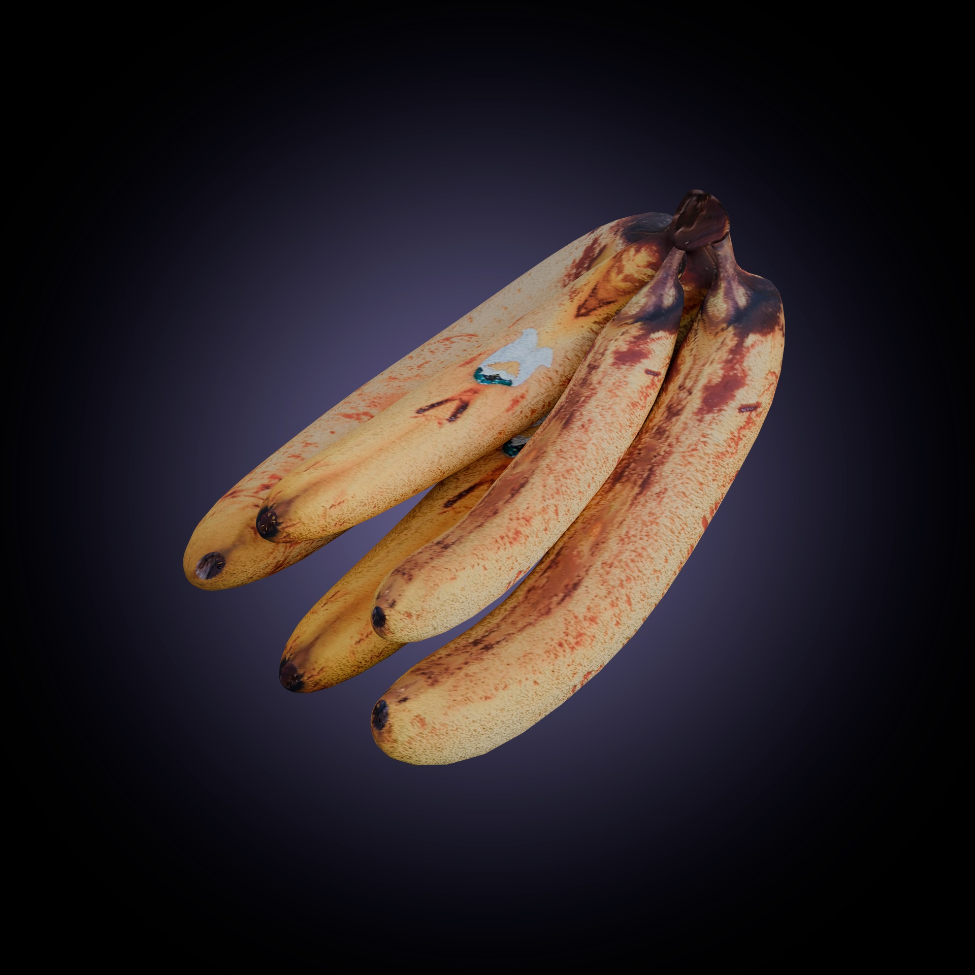 Bunch of bananas 3D model_3