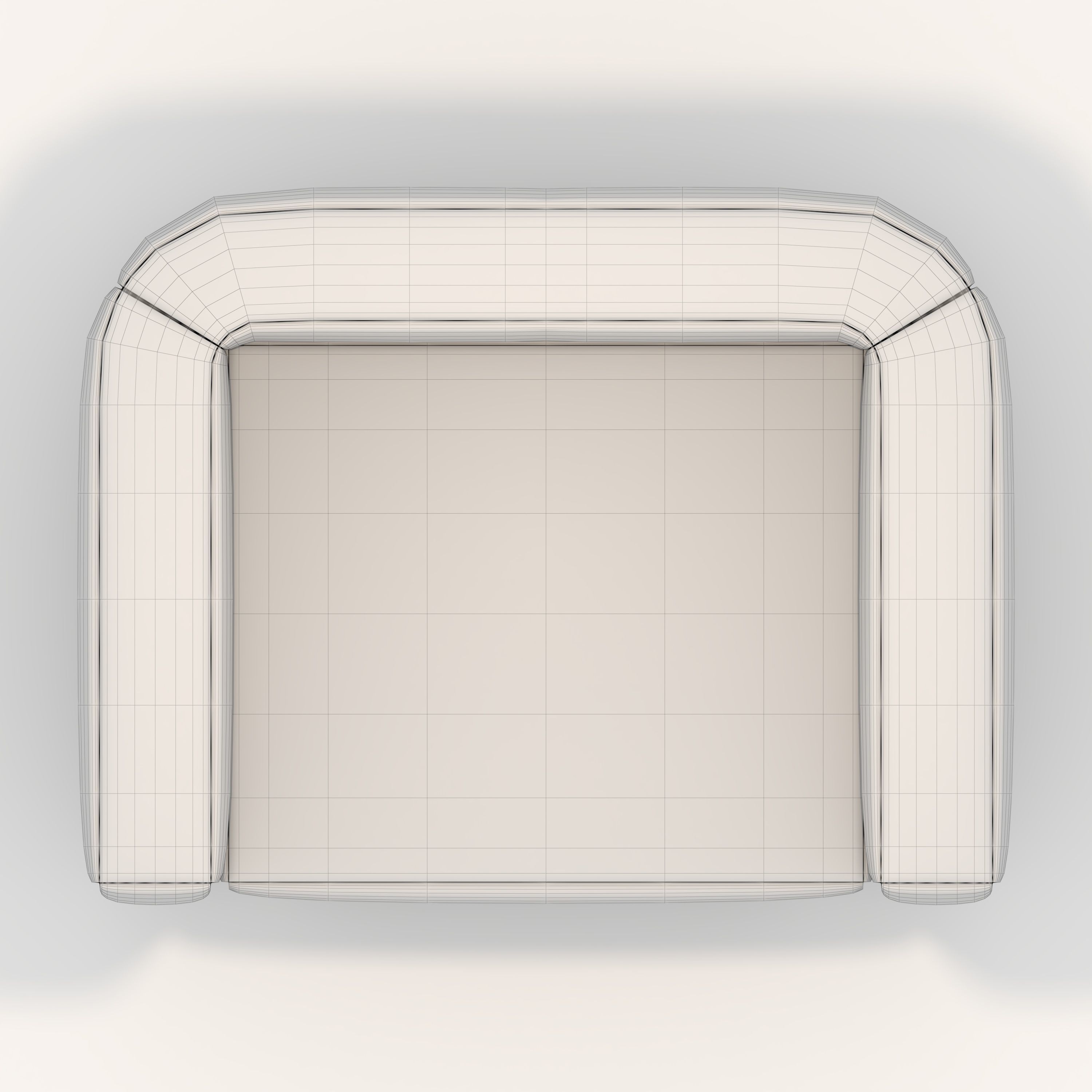 Sofa 1 Seater 4 3D model_13