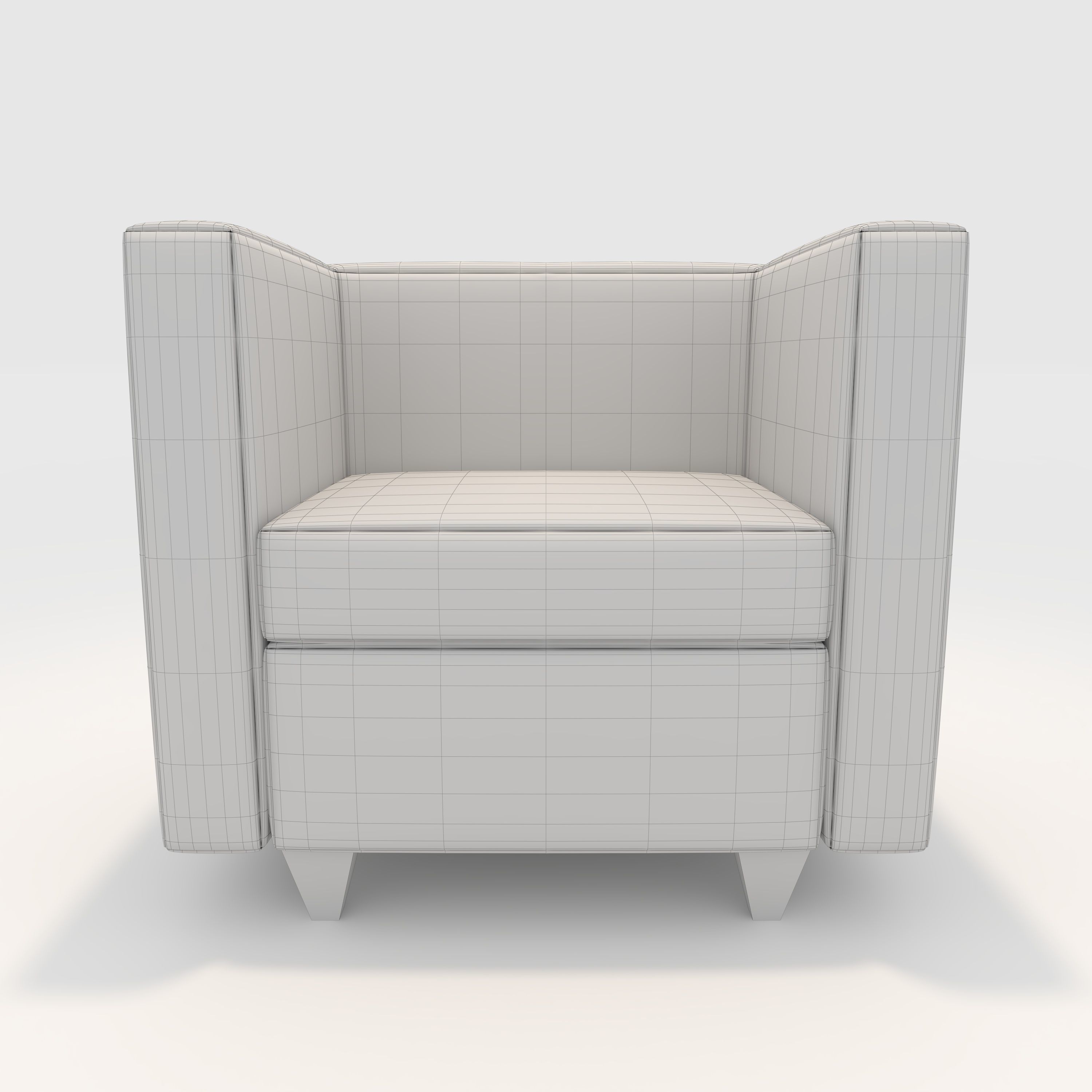 Sofa 1 Seater 4 3D model_9