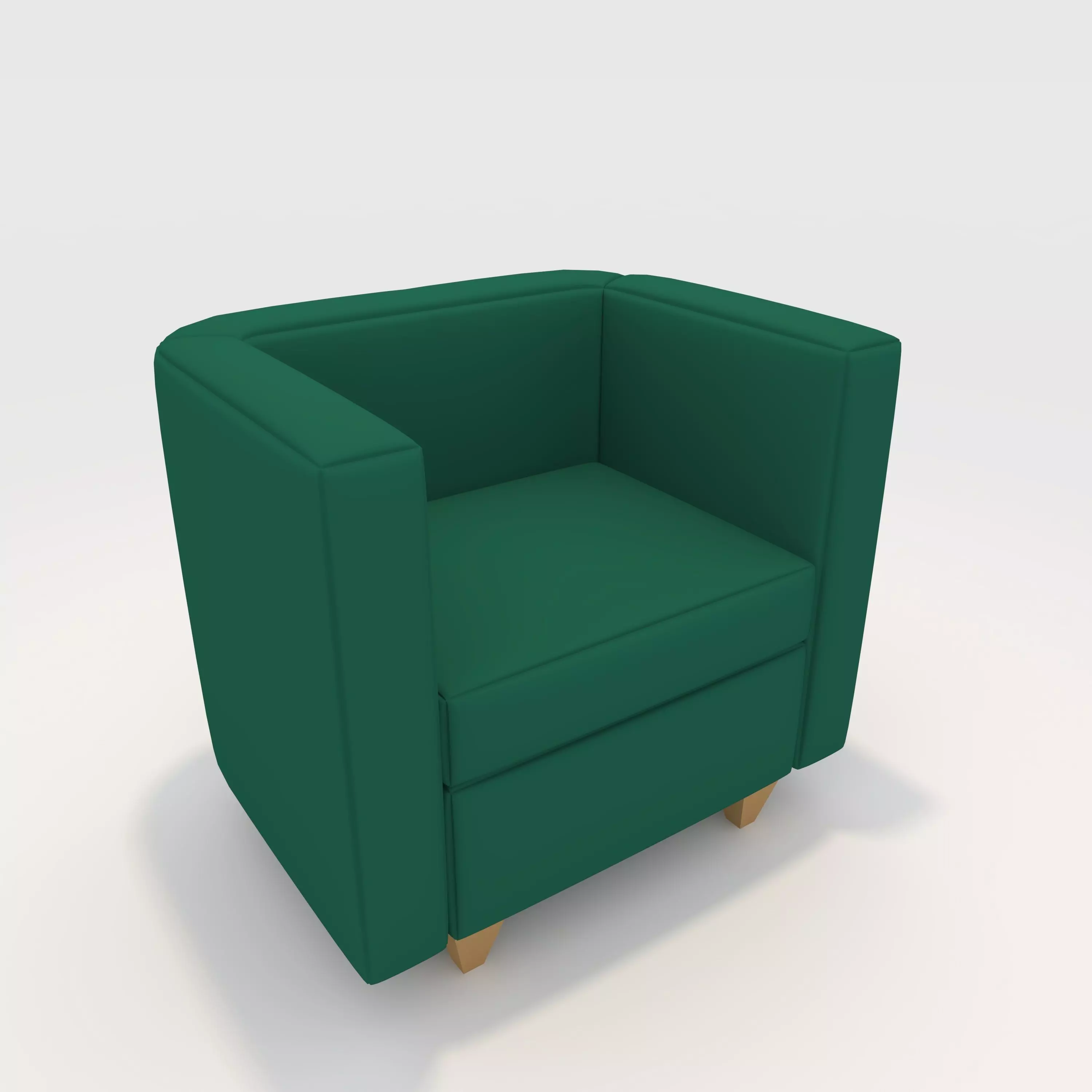Sofa 1 Seater 4 3D model_0