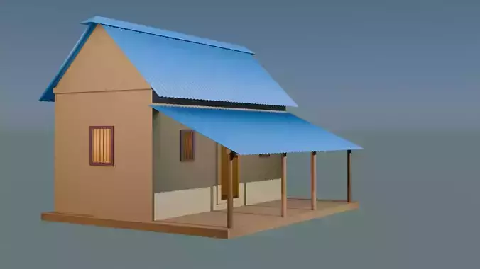 village house  Free 3D model