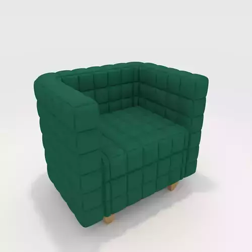 Sofa 1 Seater 7 3D model