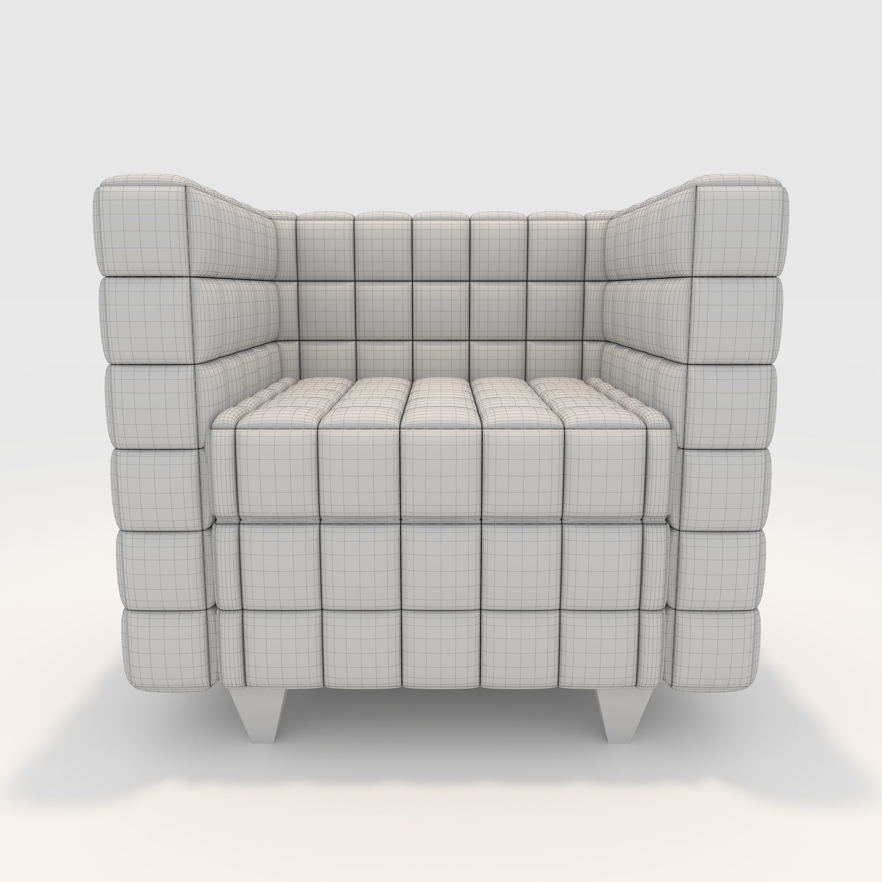 Sofa 1 Seater 7 3D model_9