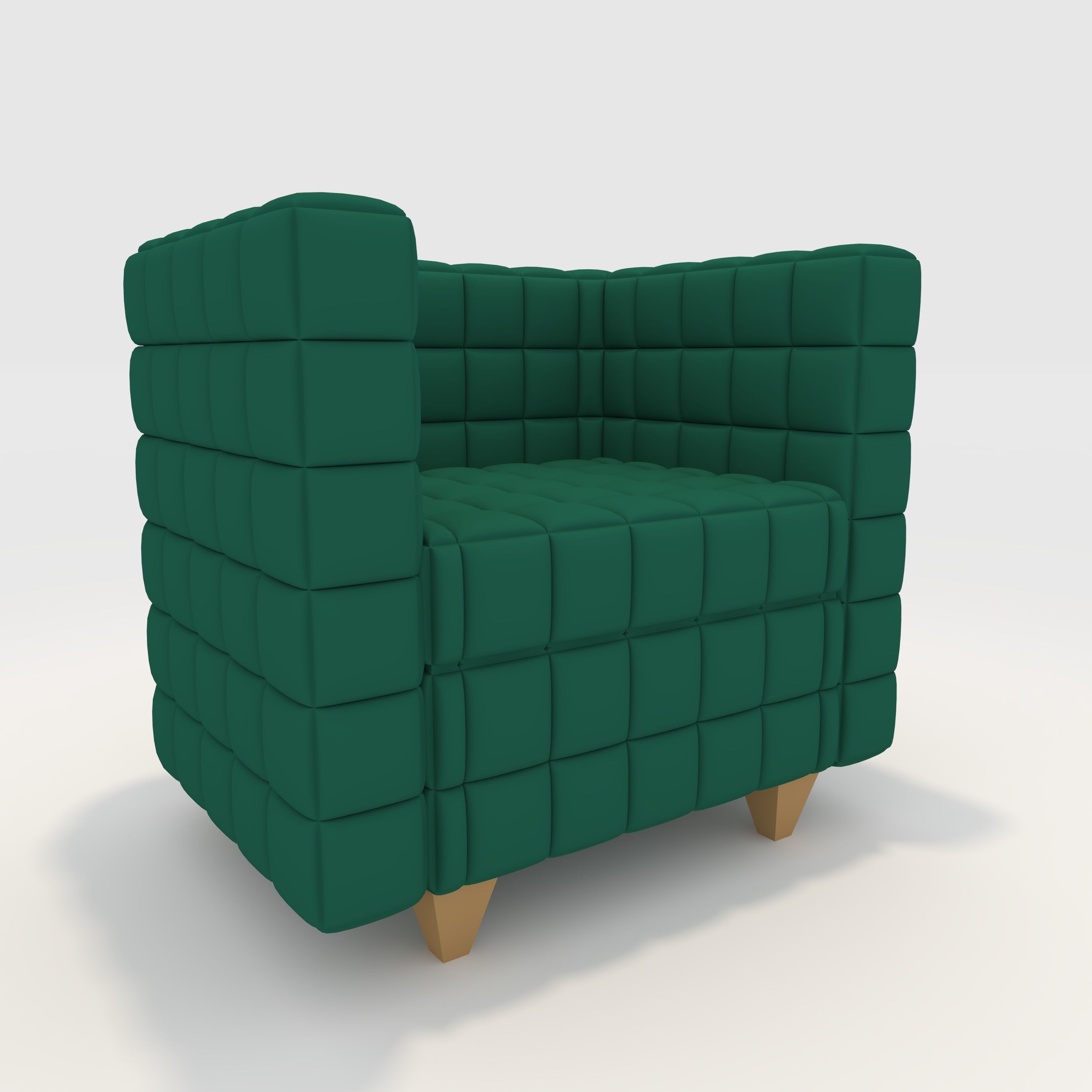 Sofa 1 Seater 7 3D model_6