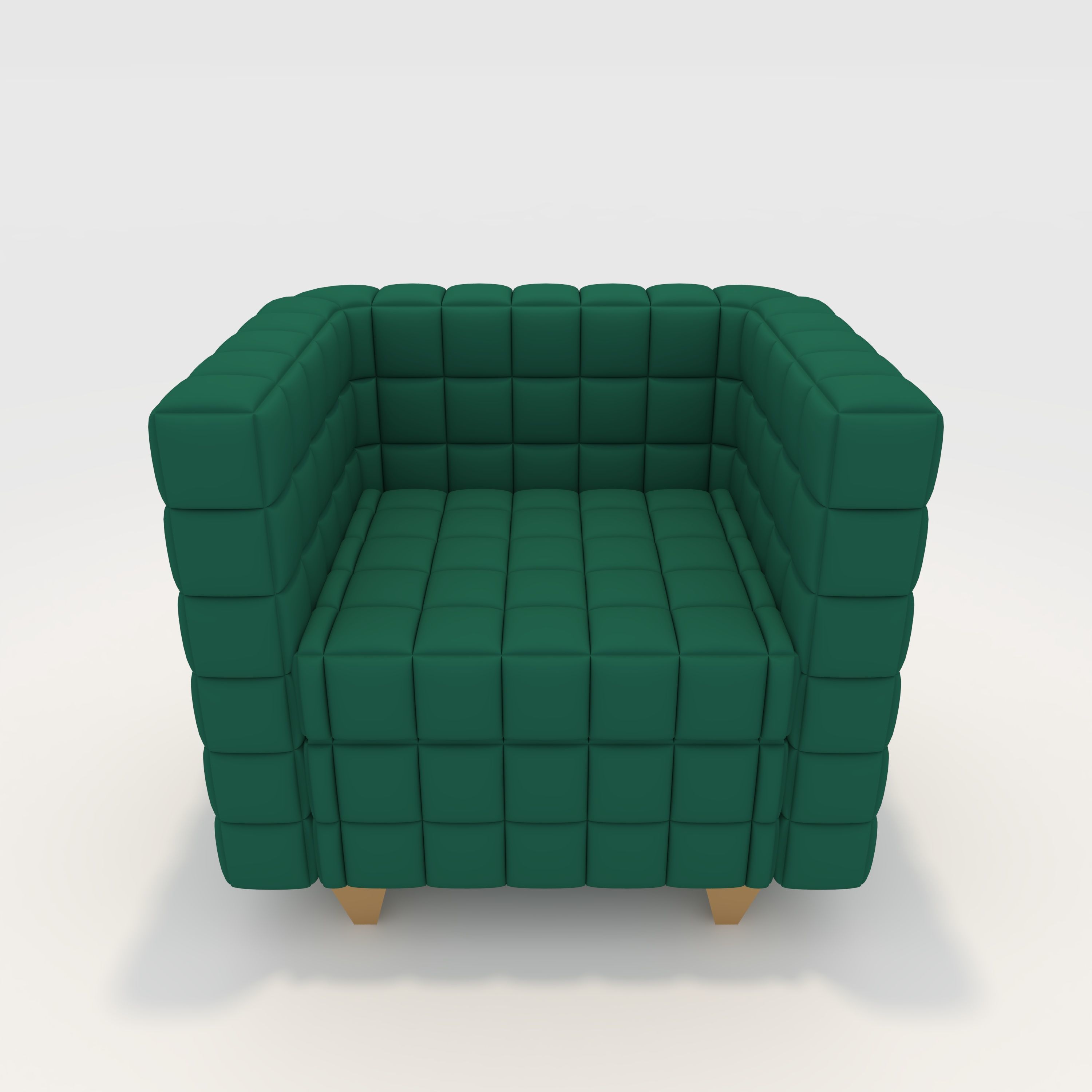 Sofa 1 Seater 7 3D model_2