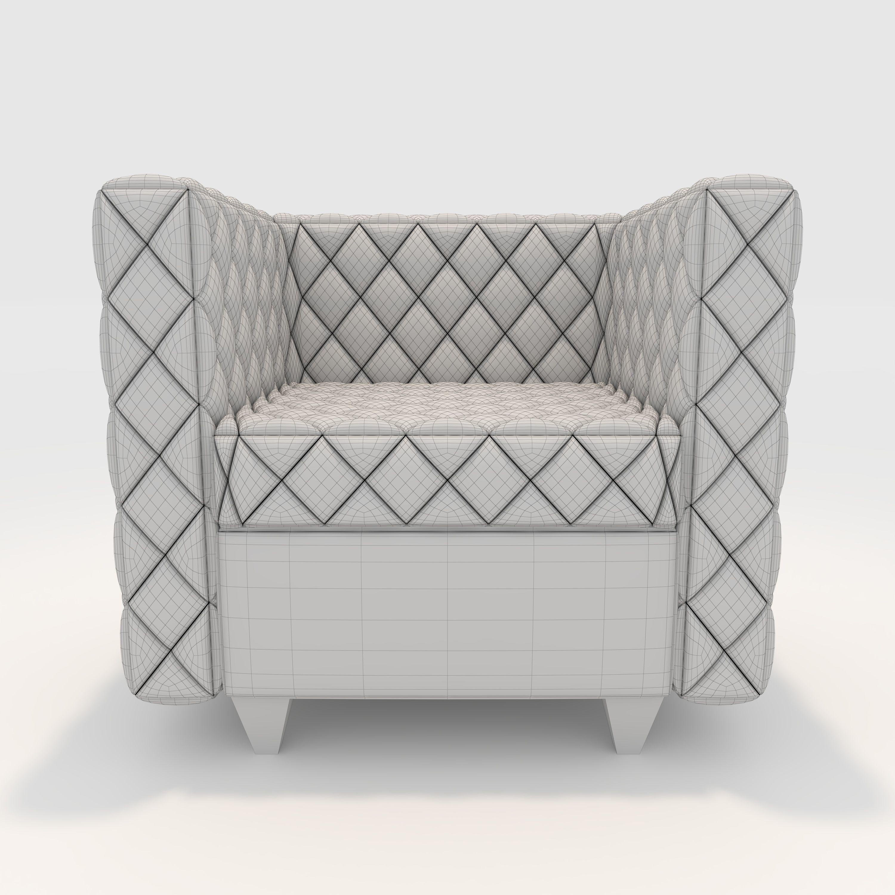 Sofa 1 Seater 9 3D model_9