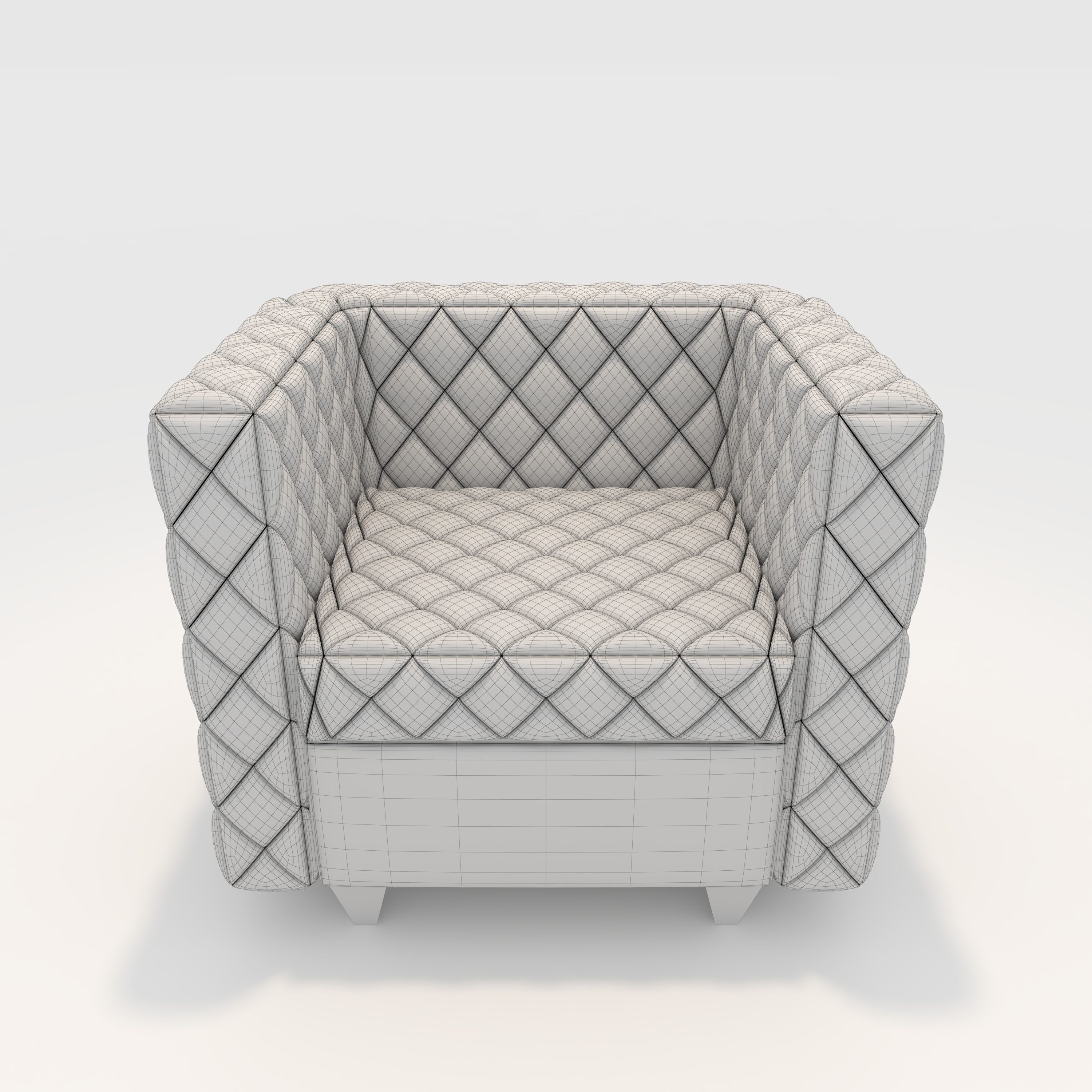 Sofa 1 Seater 9 3D model_3