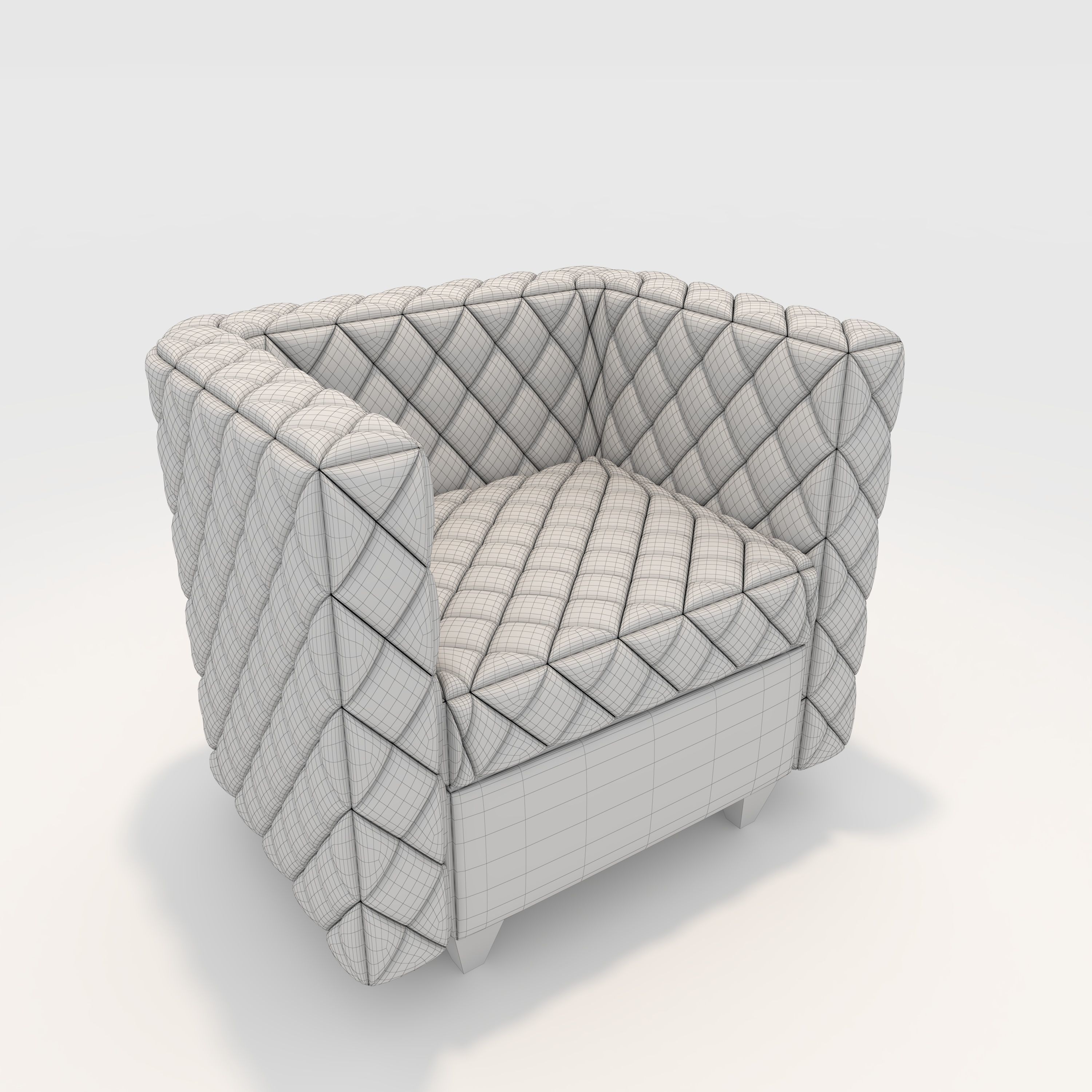 Sofa 1 Seater 9 3D model_1