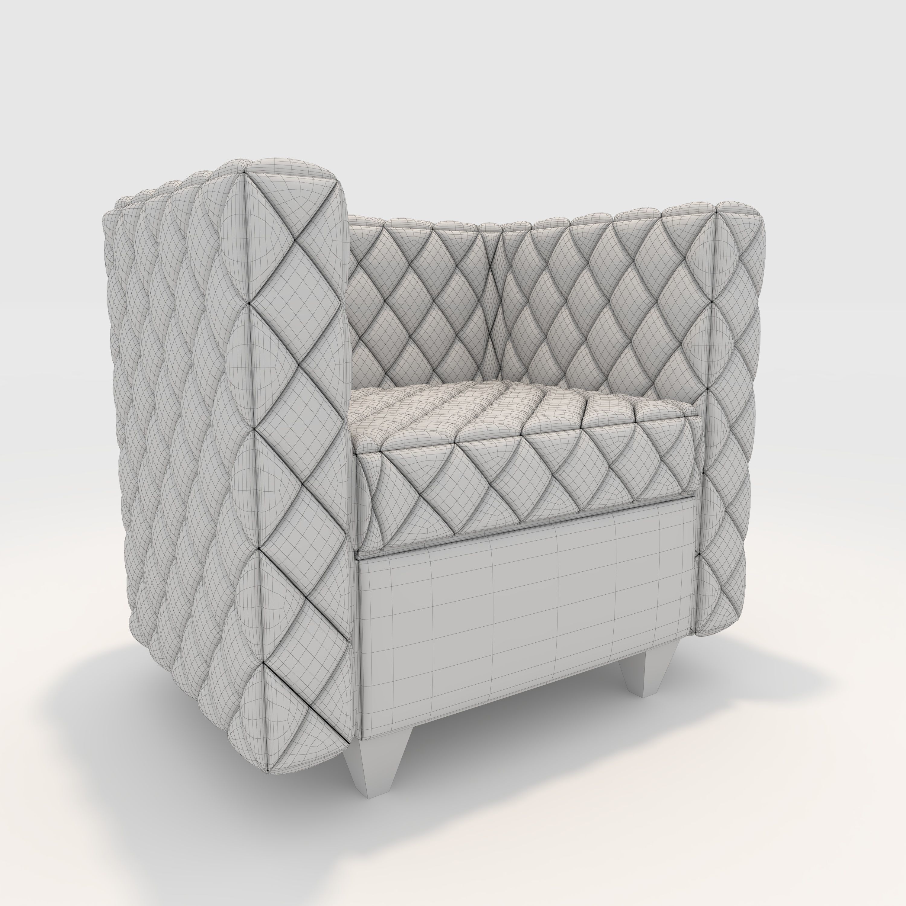 Sofa 1 Seater 9 3D model_7