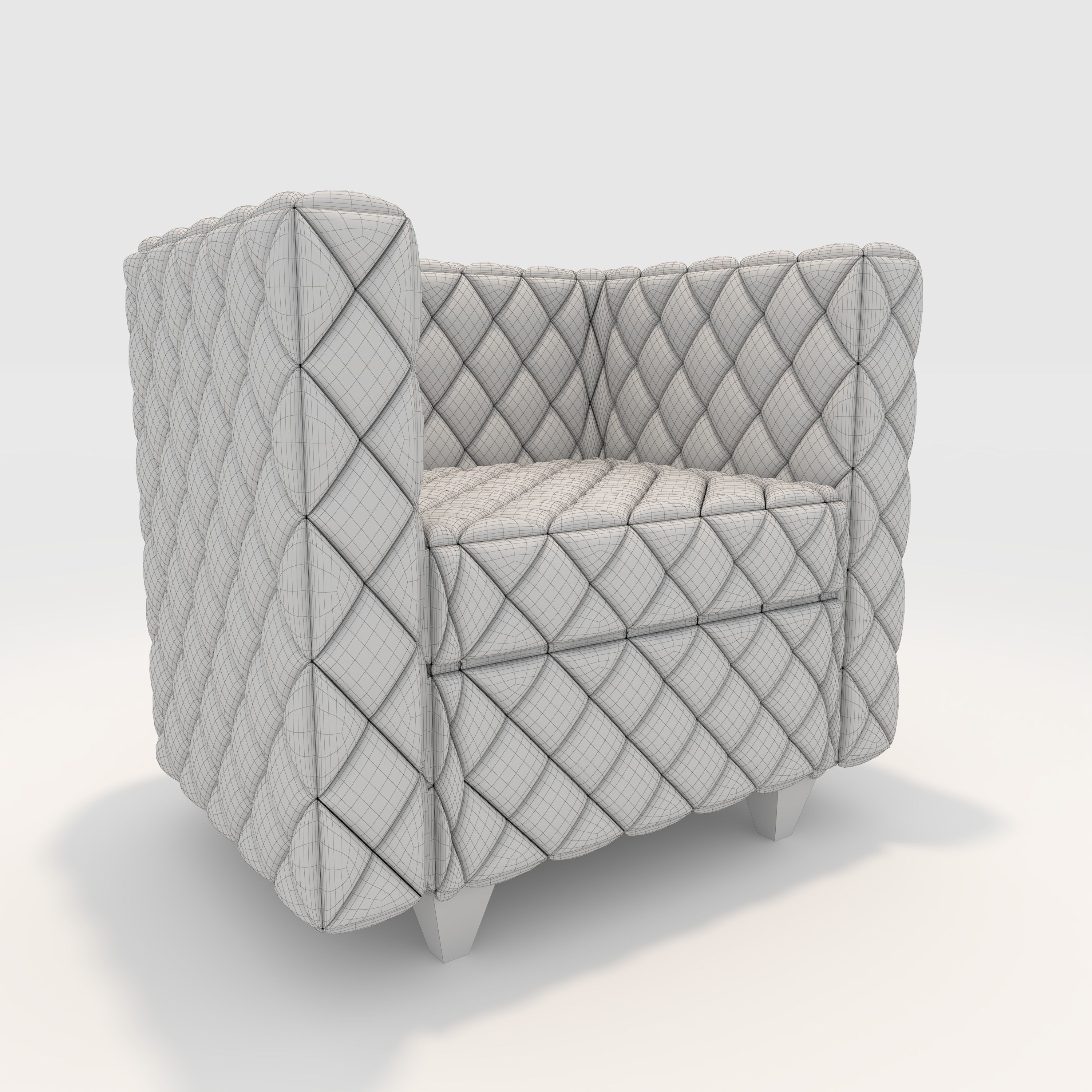 Sofa 1 Seater 10 3D model_7