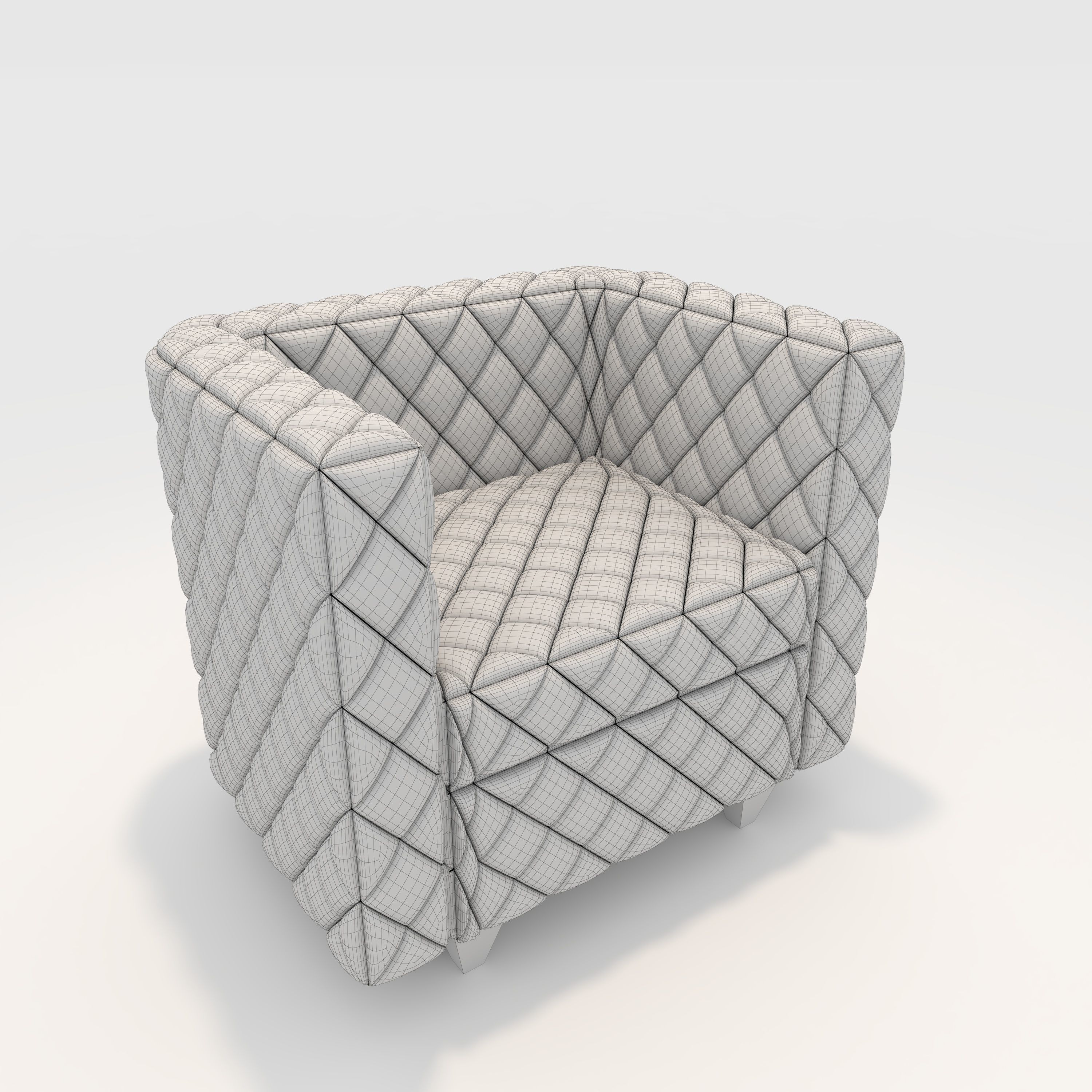 Sofa 1 Seater 10 3D model_1