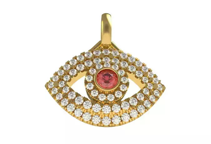 Evil Eye Diamond Pendant