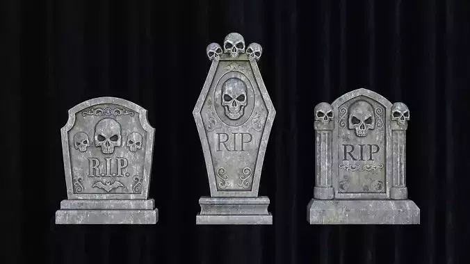 Halloween Tombstone Realistic