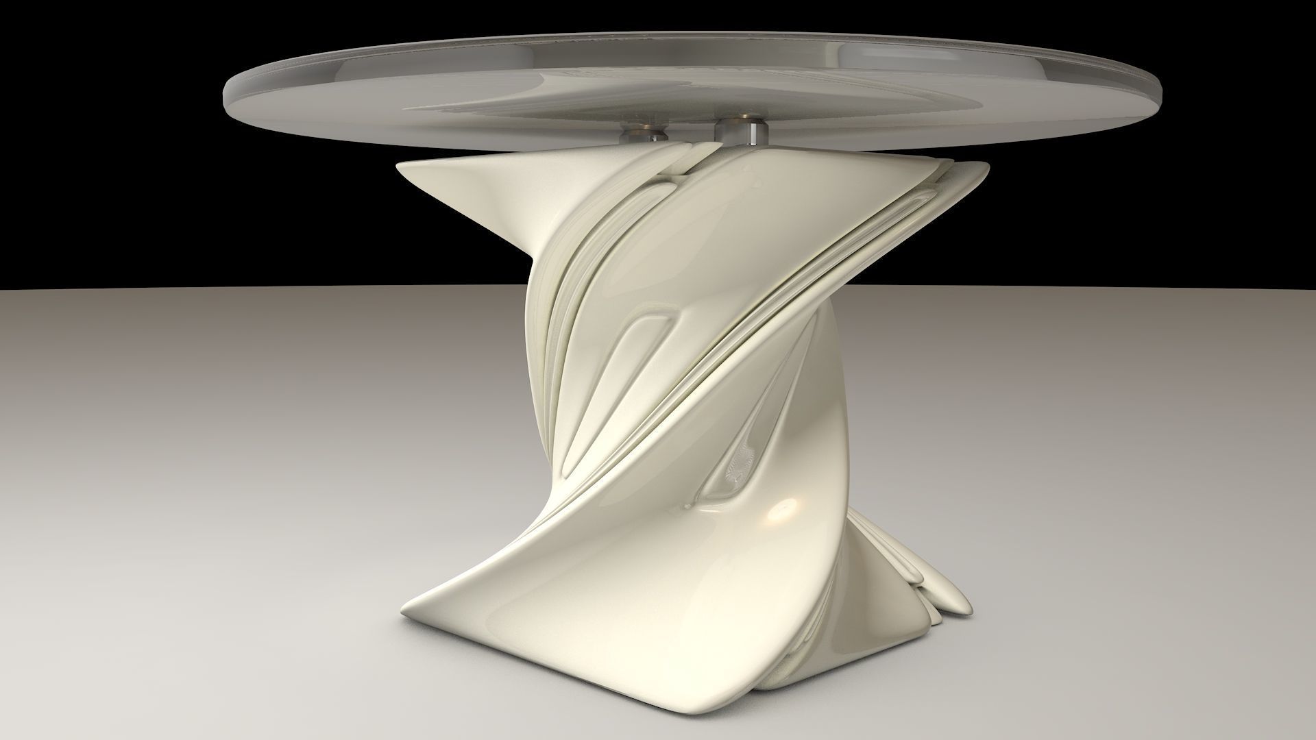 Futuristic Side Table 011 Free 3D model_1