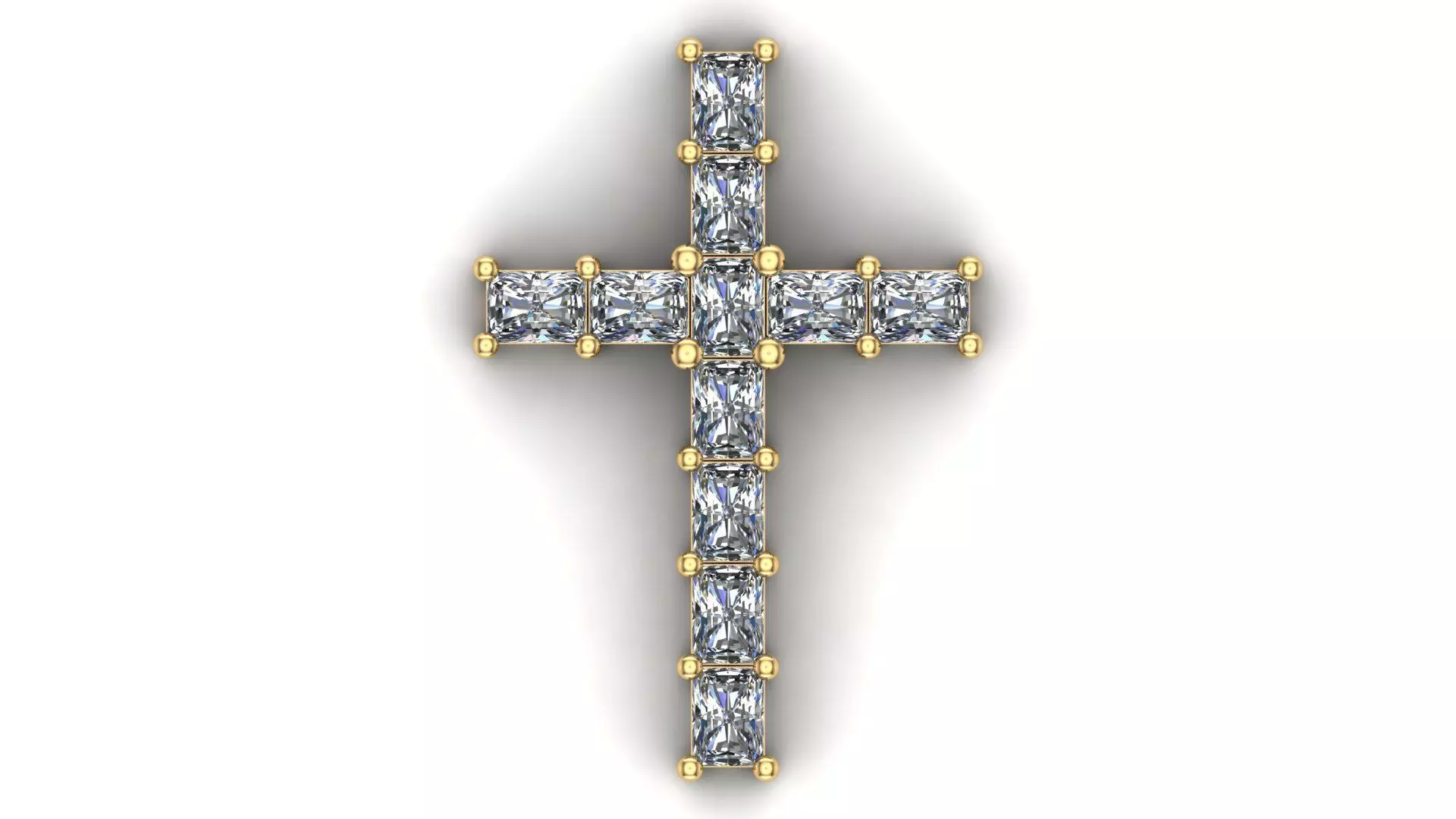 Cross Pendant 3D print model_0