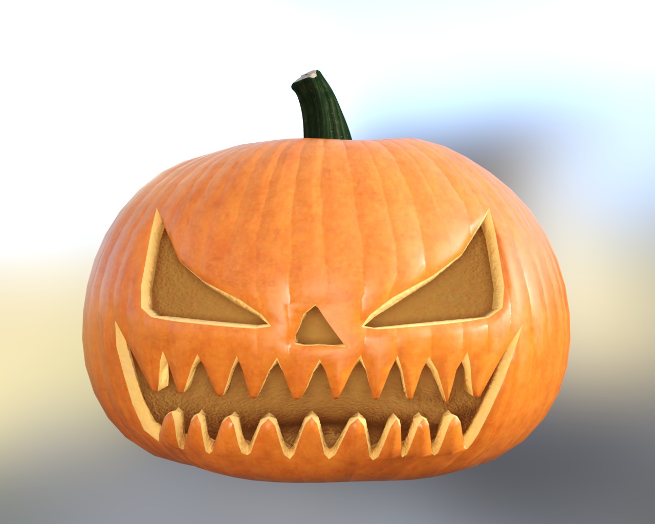 Halloween Pumpkin Pack Low-poly 3D model_12