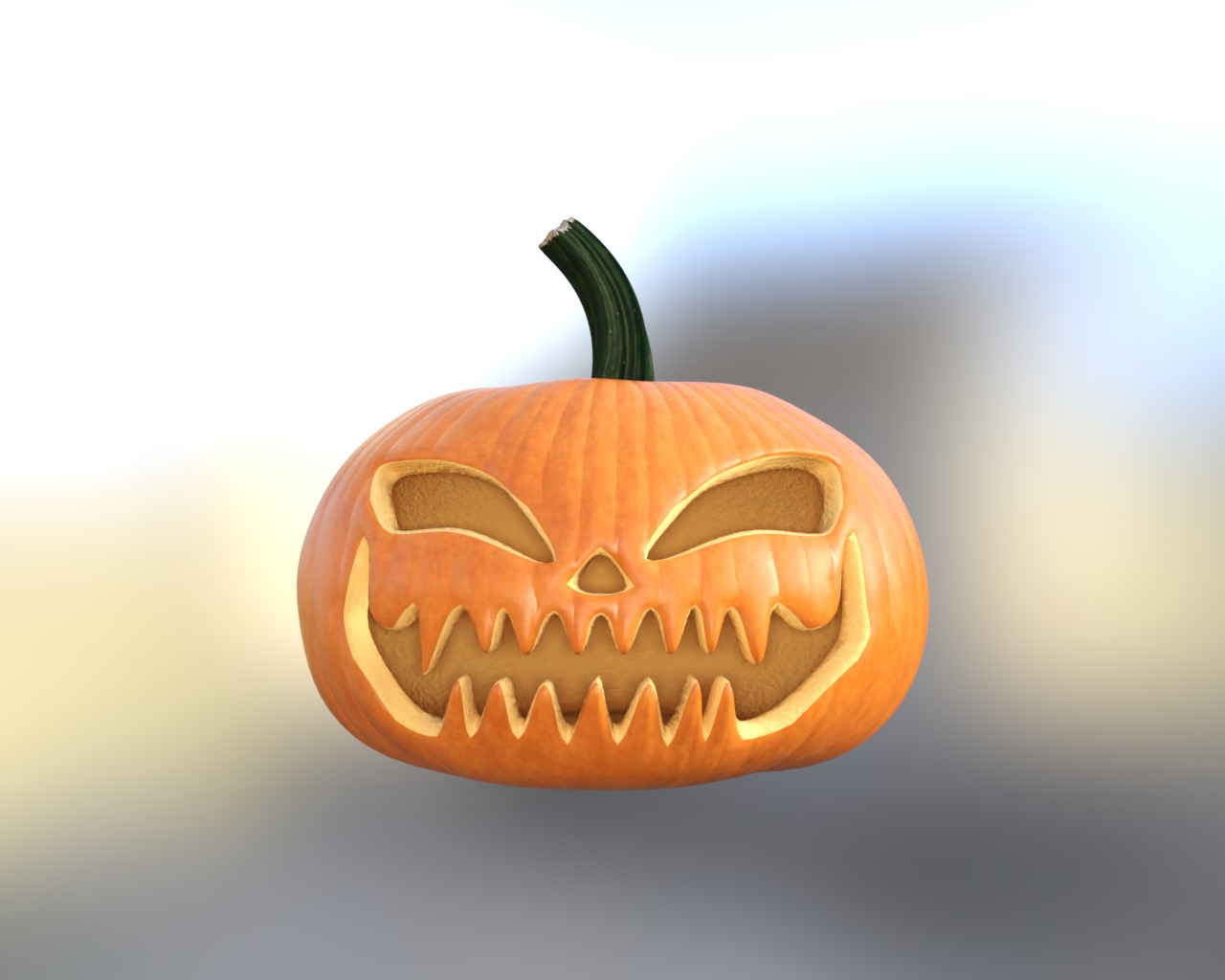 Halloween Pumpkin Pack Low-poly 3D model_14