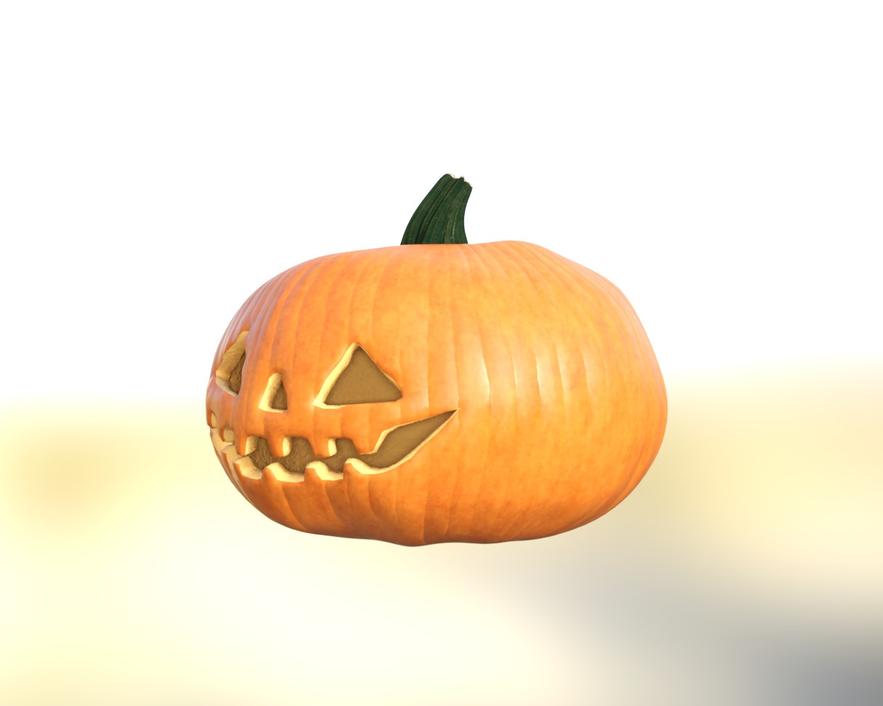 Halloween Pumpkin Pack Low-poly 3D model_7
