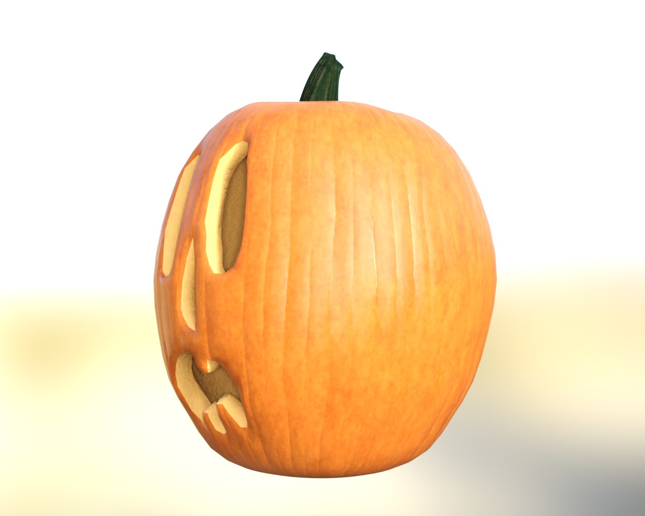 Halloween Pumpkin Pack Low-poly 3D model_6