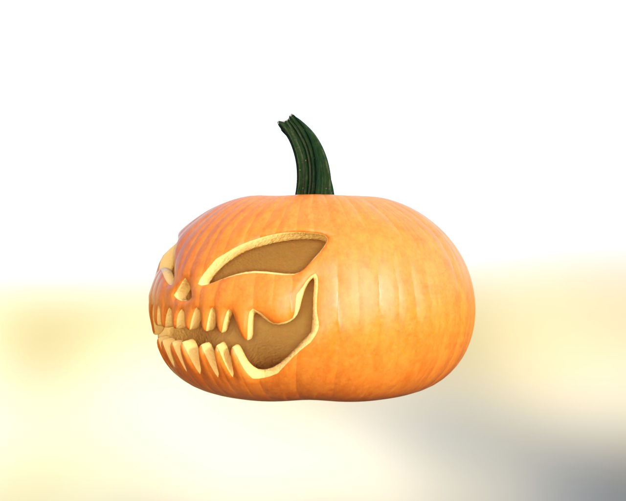 Halloween Pumpkin Pack Low-poly 3D model_15