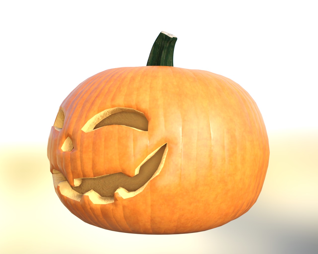 Halloween Pumpkin Pack Low-poly 3D model_10