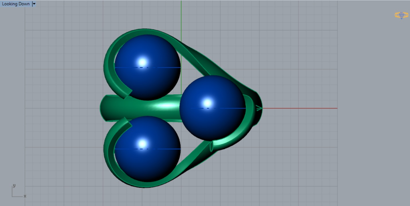 minimal woman pearl gold ring pr0014 3D print model_8