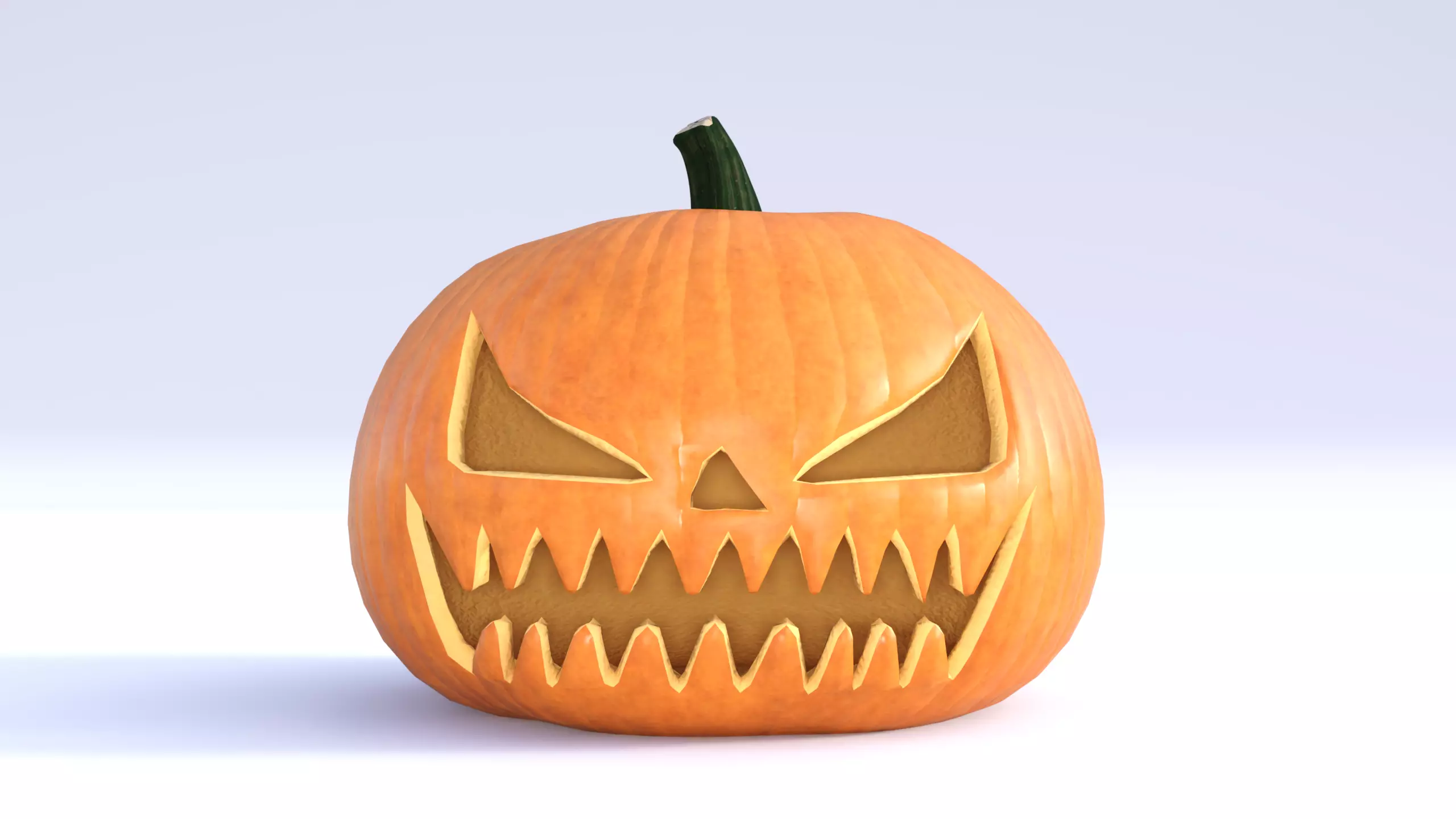 Pumpkin Halloween  Low-poly 3D model_0