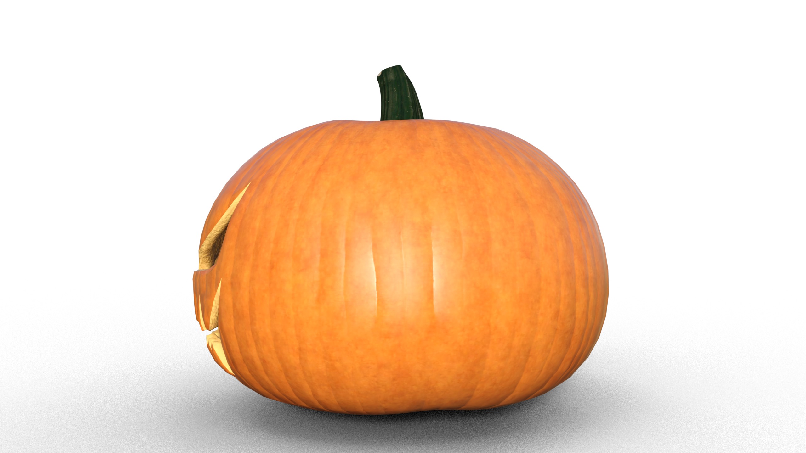 Pumpkin Halloween  Low-poly 3D model_3