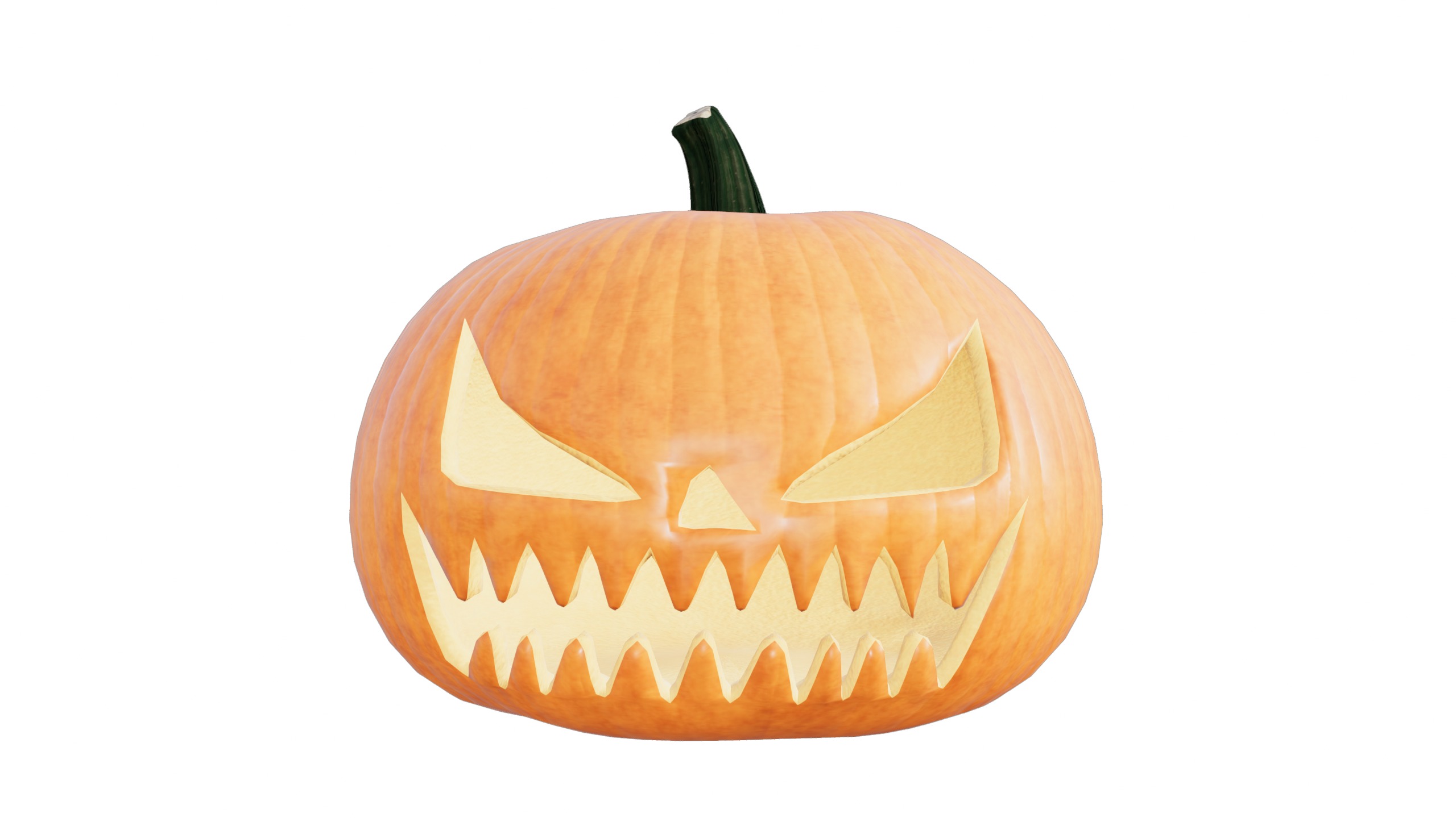 Pumpkin Halloween  Low-poly 3D model_6