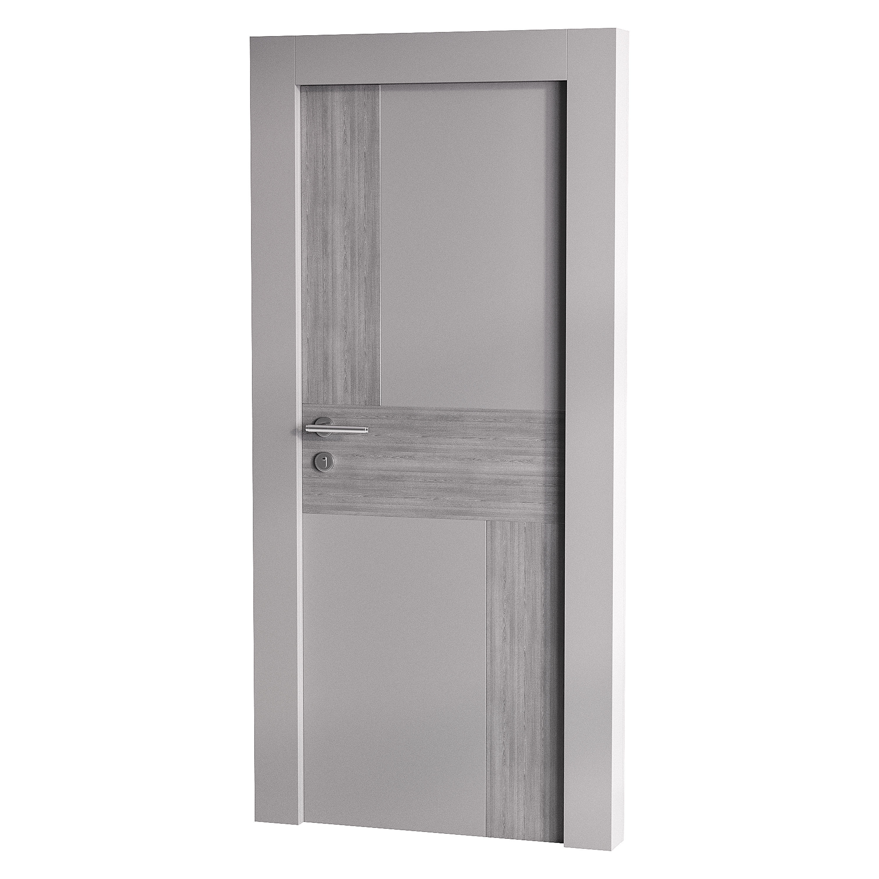 Modern entrance door 015 3D model_9