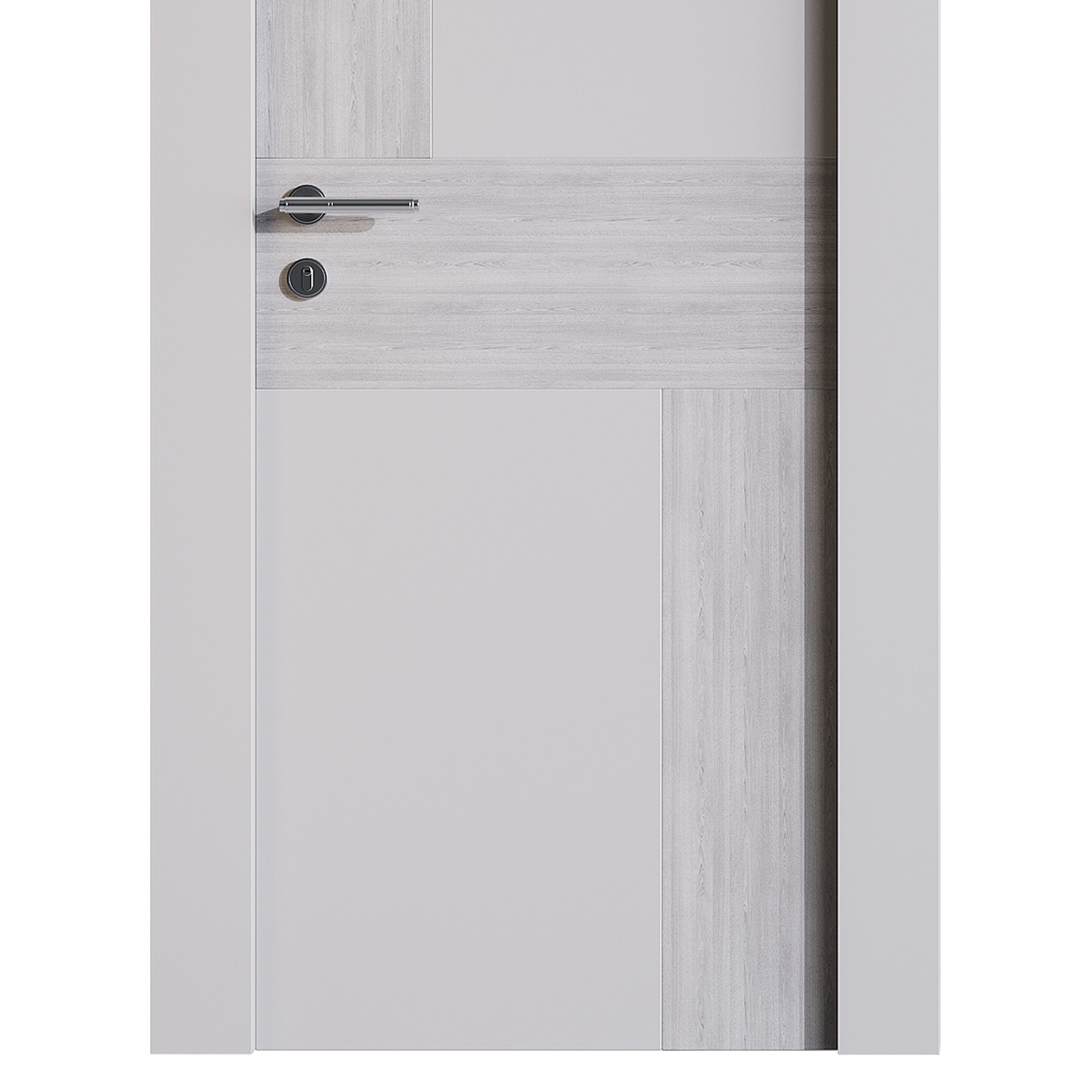 Modern entrance door 015 3D model_11