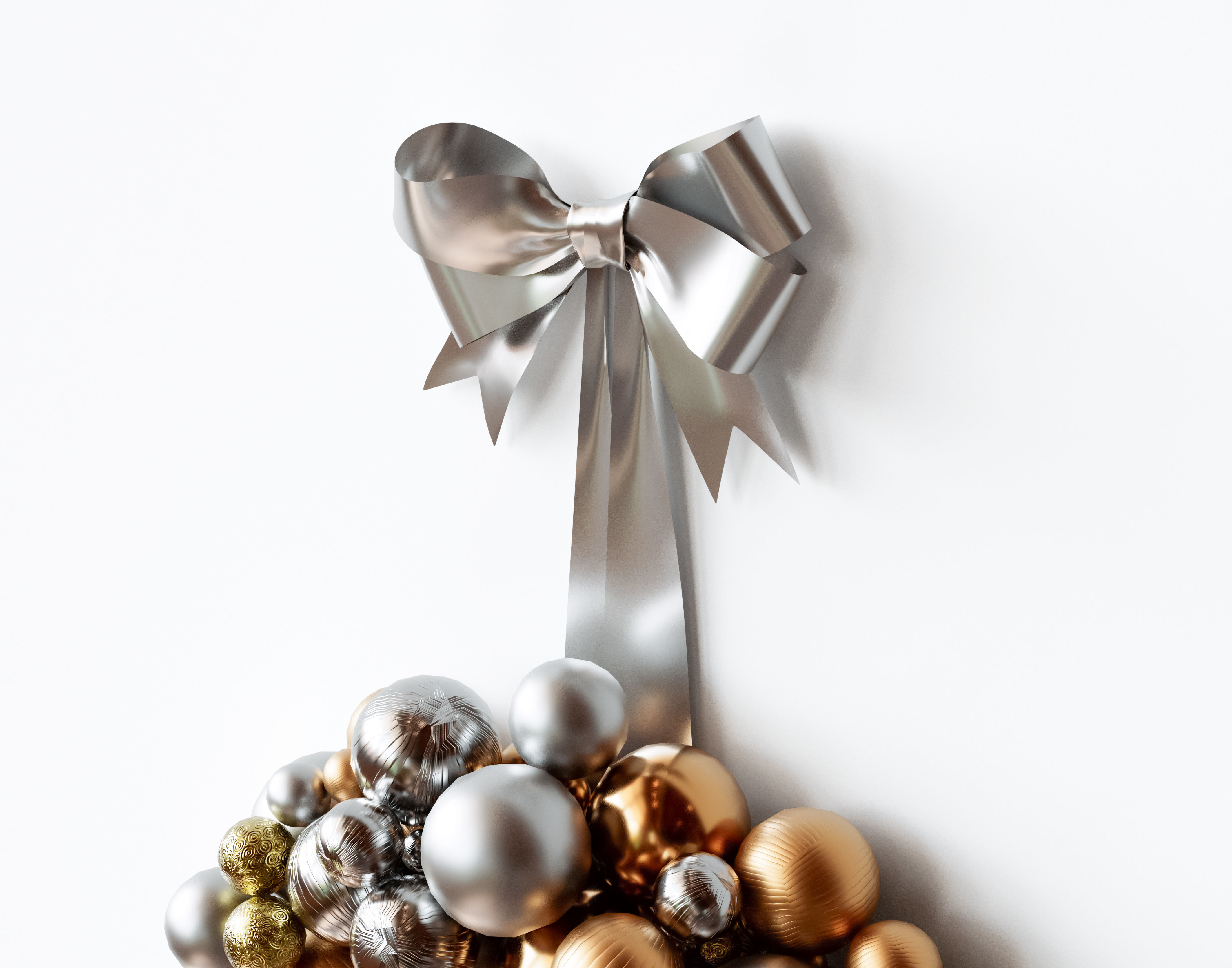 Christmas Bauble Wreath 3D model_3