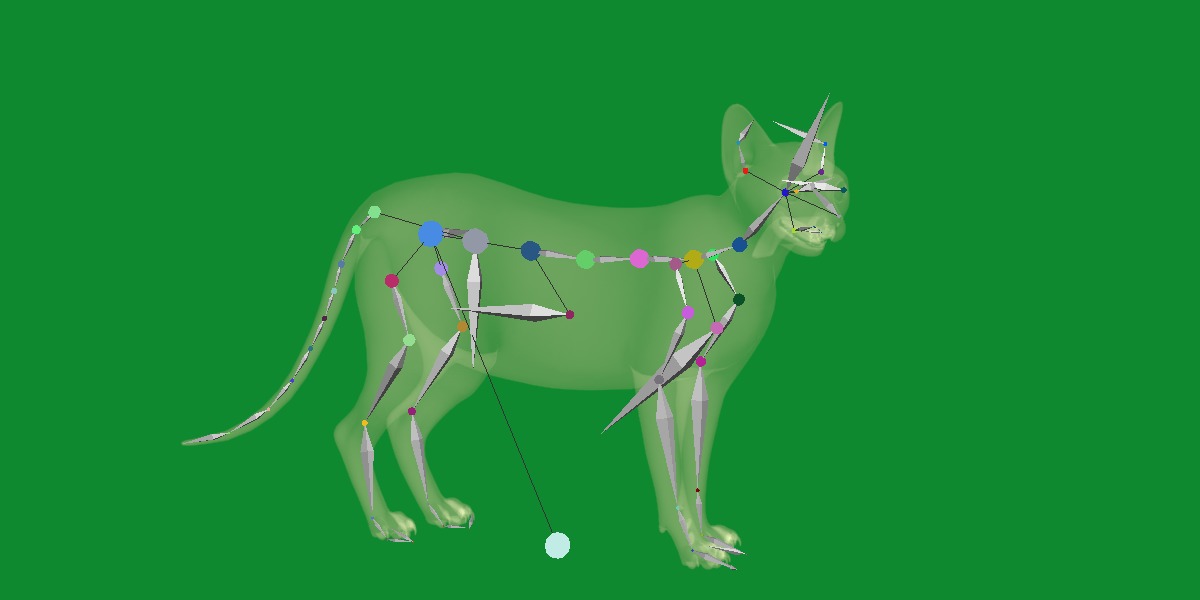 Lykoi Wolf Cat Low-poly 3D model_28