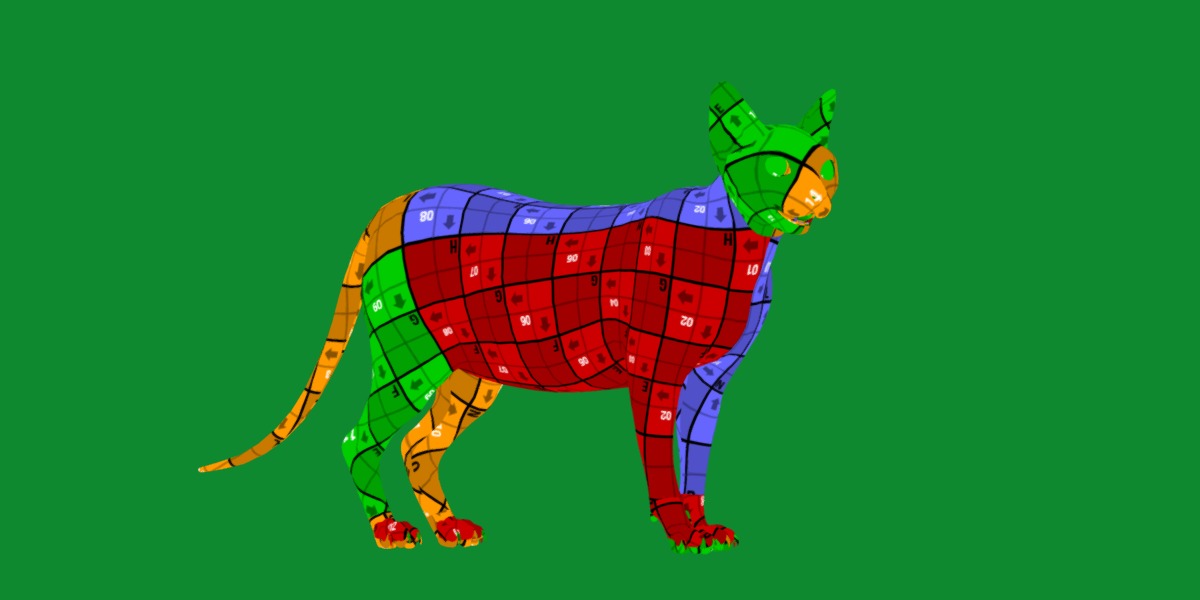 Lykoi Wolf Cat Low-poly 3D model_39