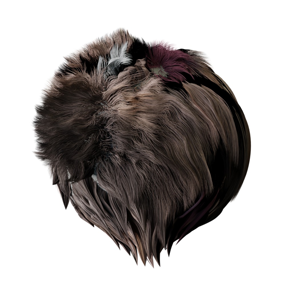 Lykoi Wolf Cat Low-poly 3D model_46