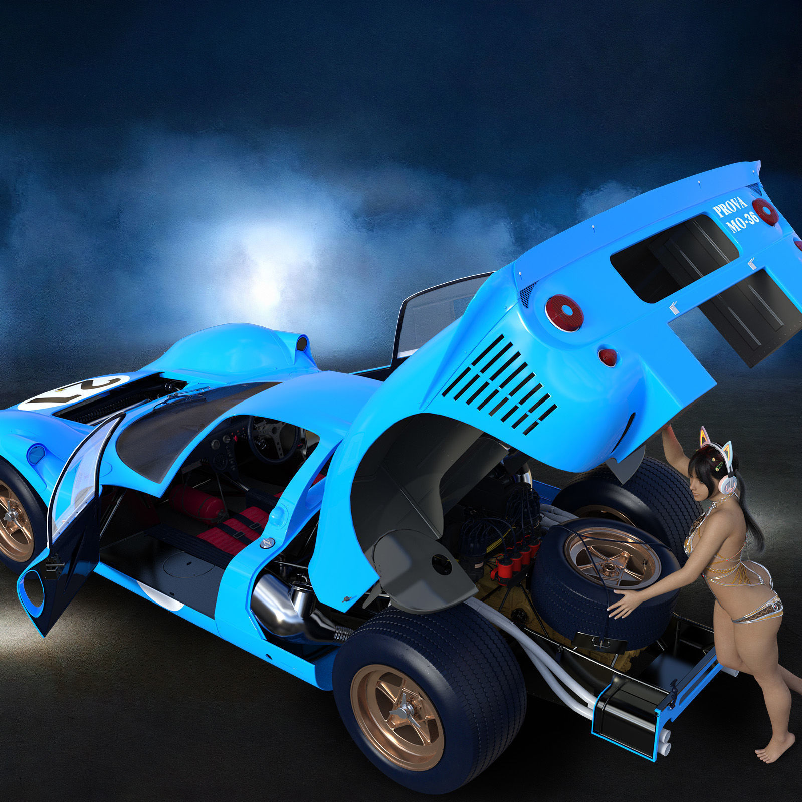 Fantasy S Dimension Car003 3D model_2