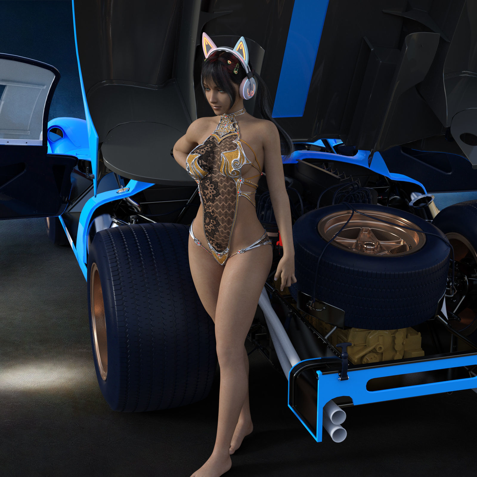 Fantasy S Dimension Car003 3D model_3