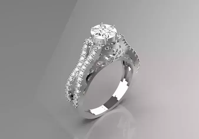 wedding solitaire ring fr0012