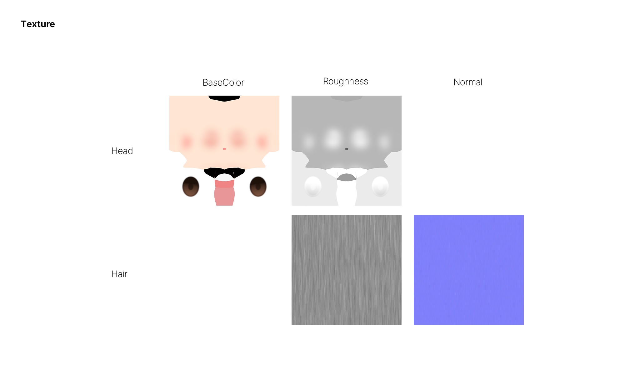 Stylized Hair vol2 3D model_8