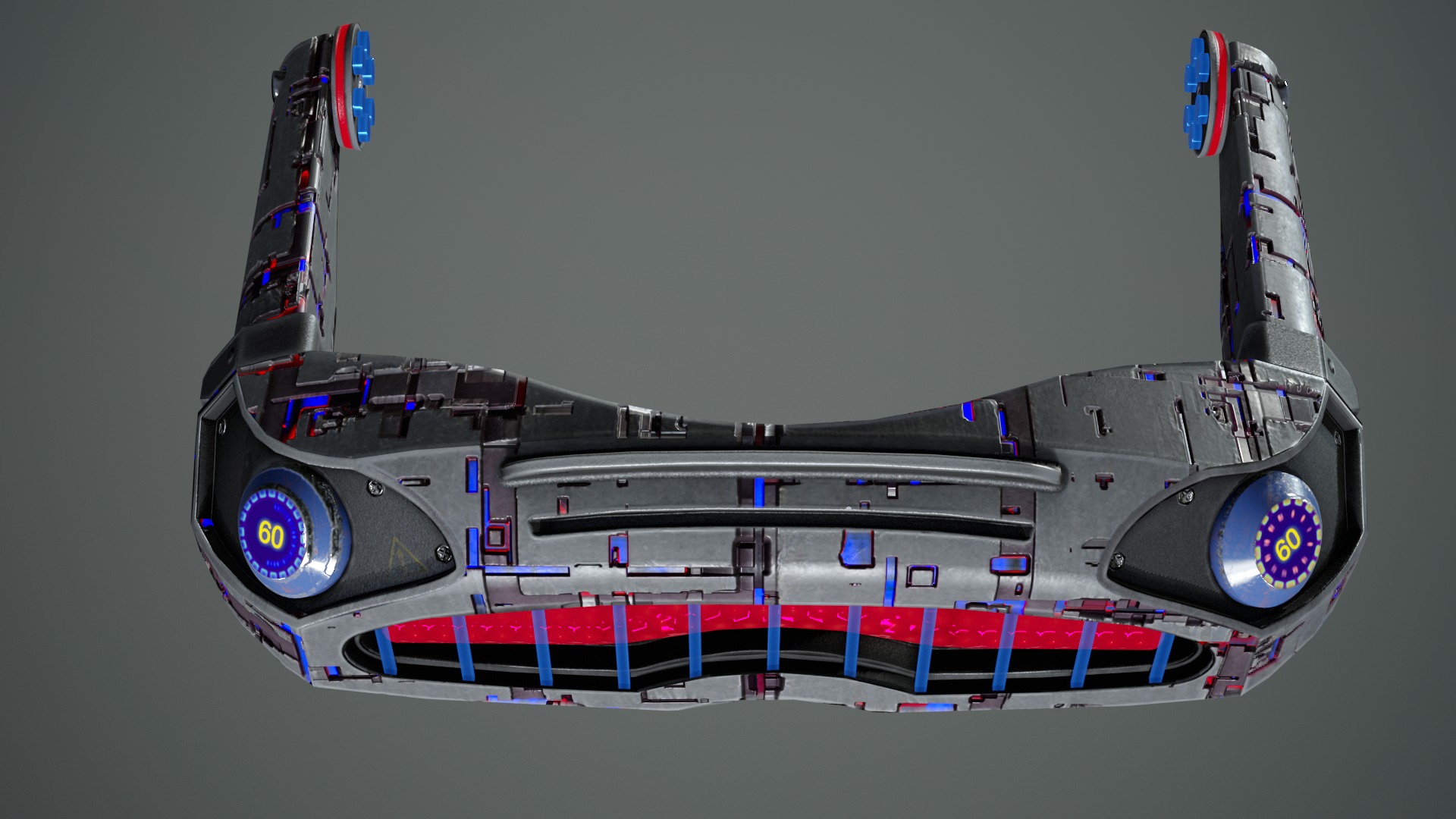 Sci fi Glasses Goggles 1 Low-poly 3D model_3