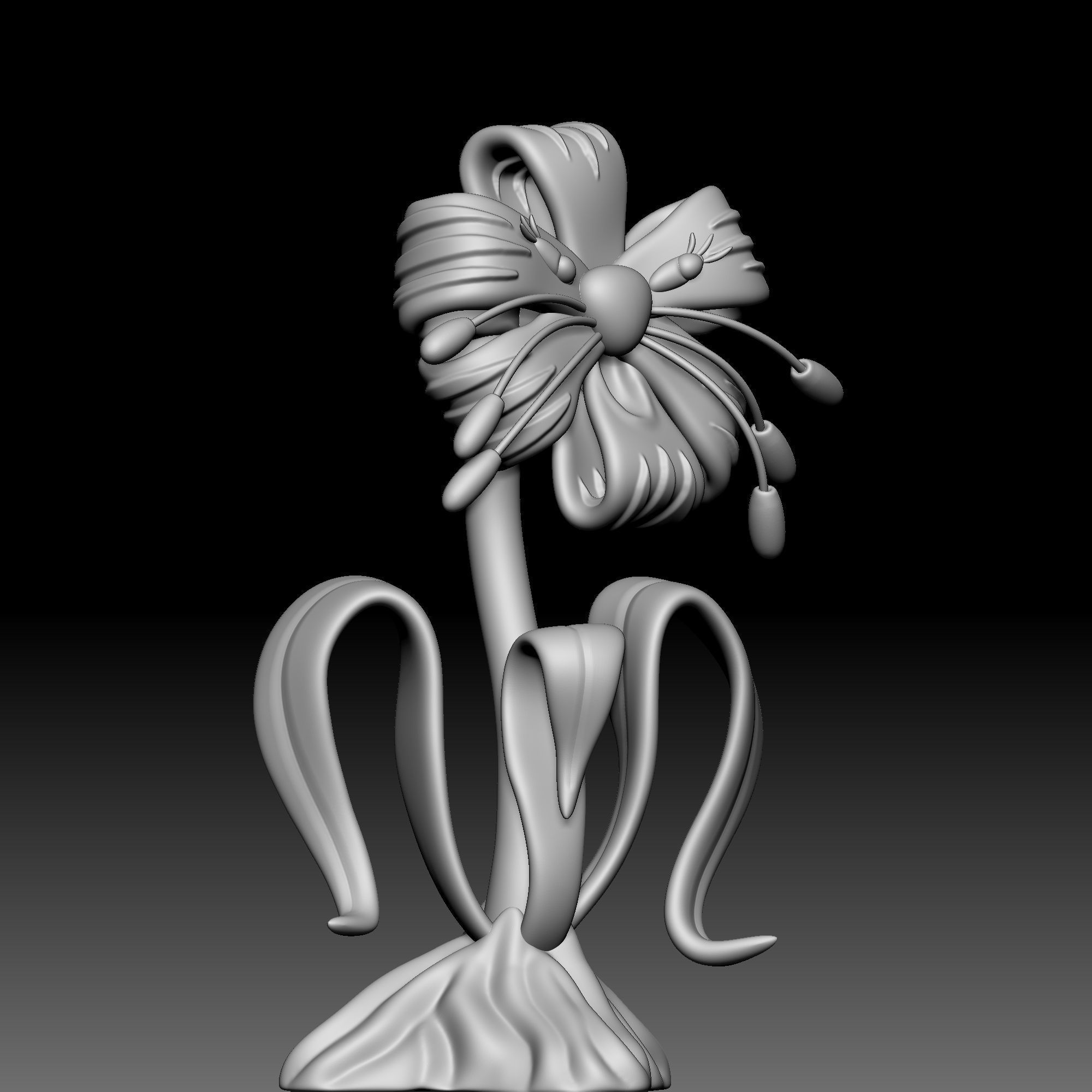 Flower - Alice in Wonderland - 020 3D print model_7