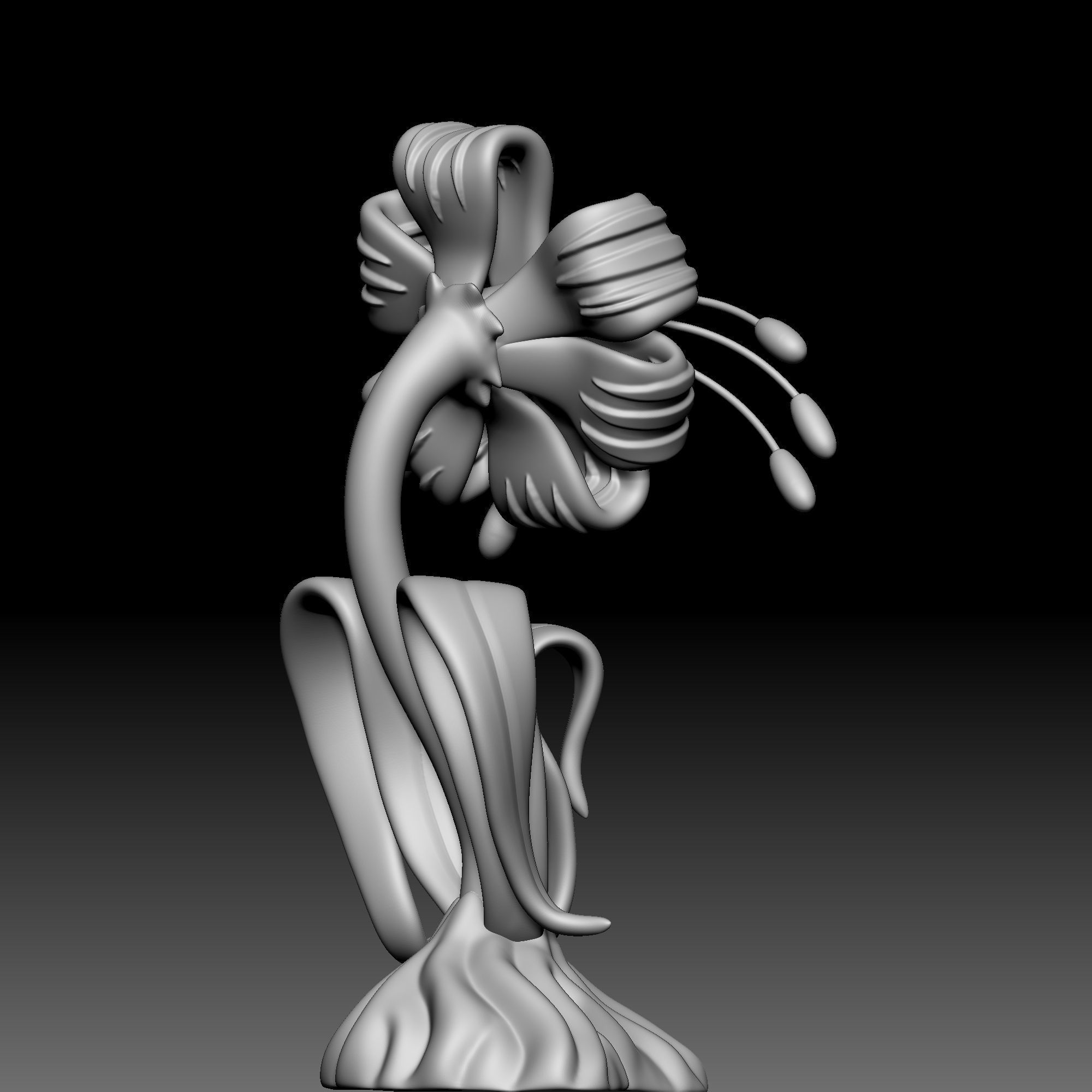 Flower - Alice in Wonderland - 020 3D print model_5