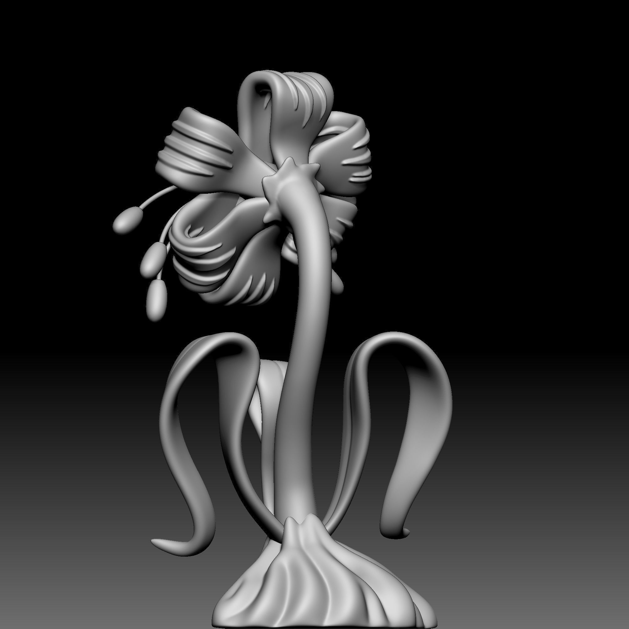 Flower - Alice in Wonderland - 020 3D print model_3