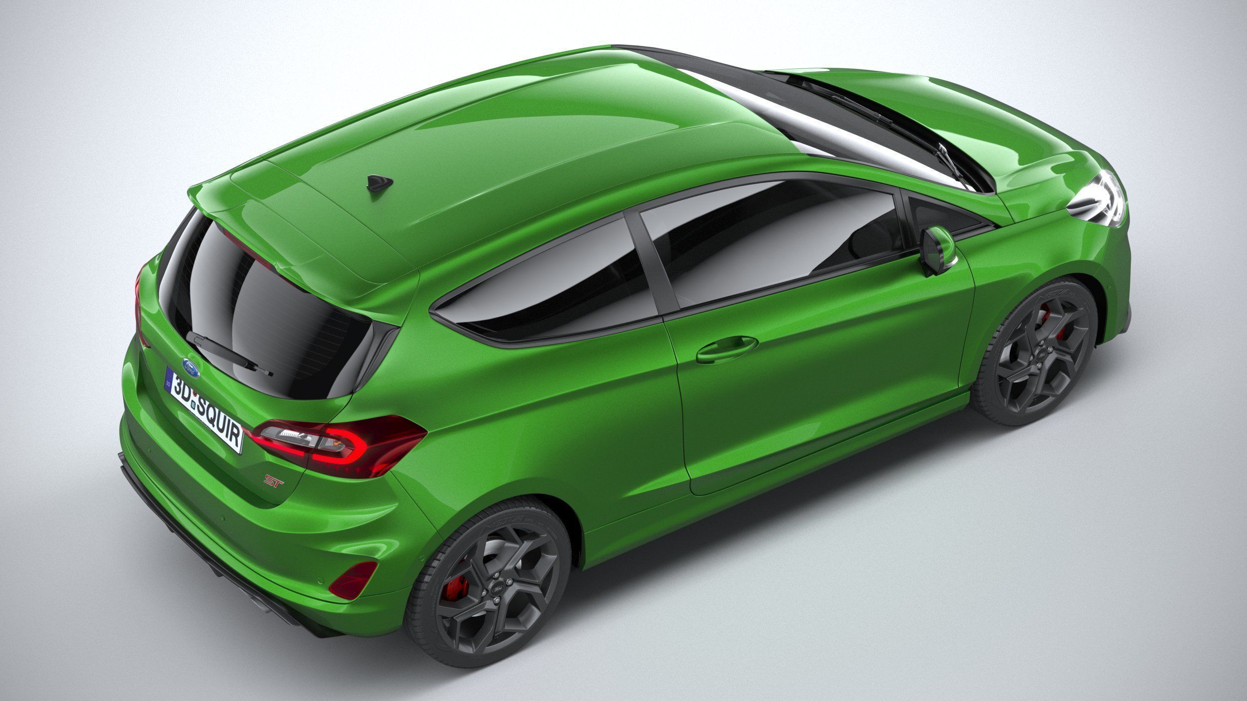 Fiesta ST 3-door 2022 3D model_10
