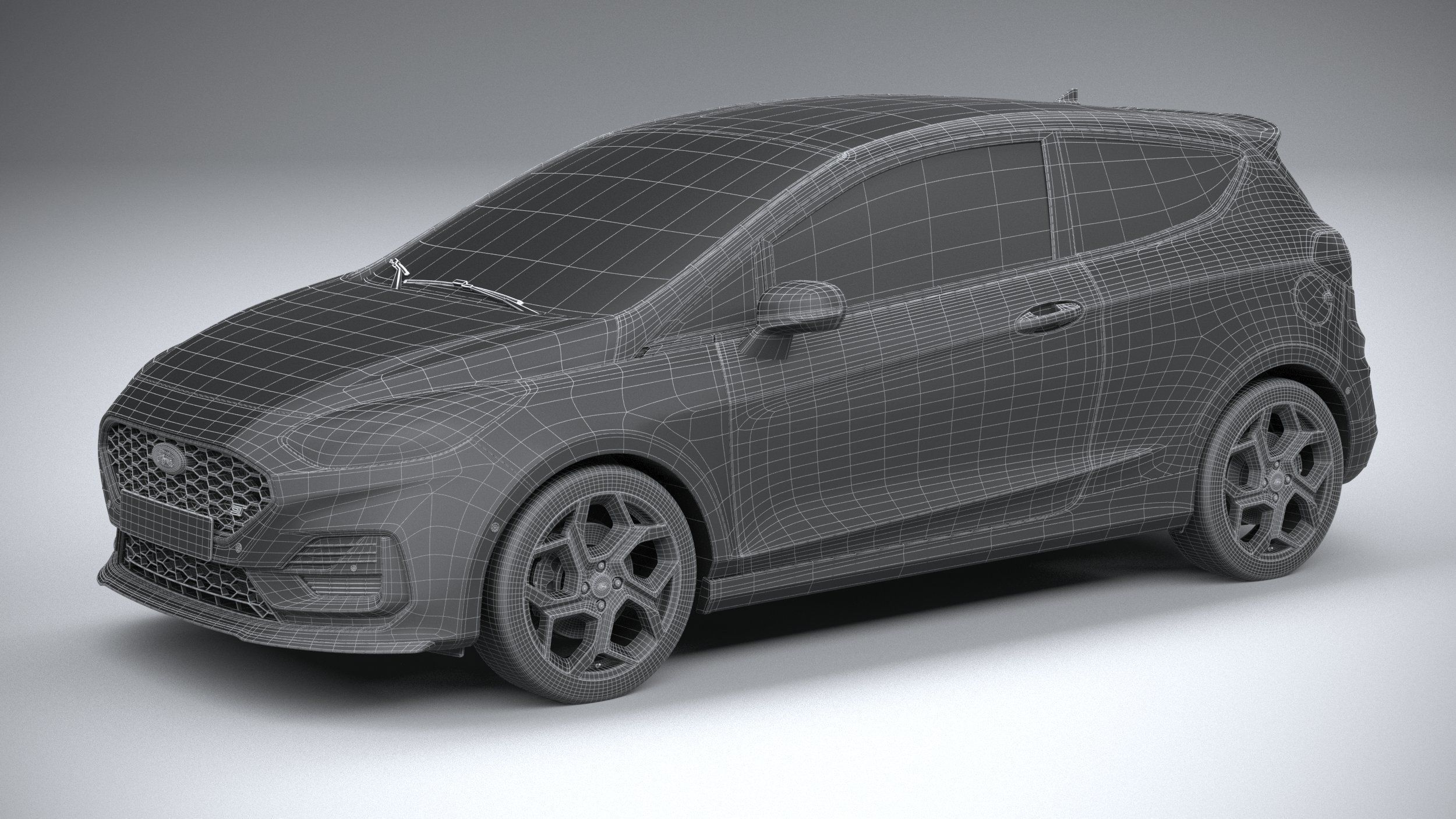 Fiesta ST 3-door 2022 3D model_28