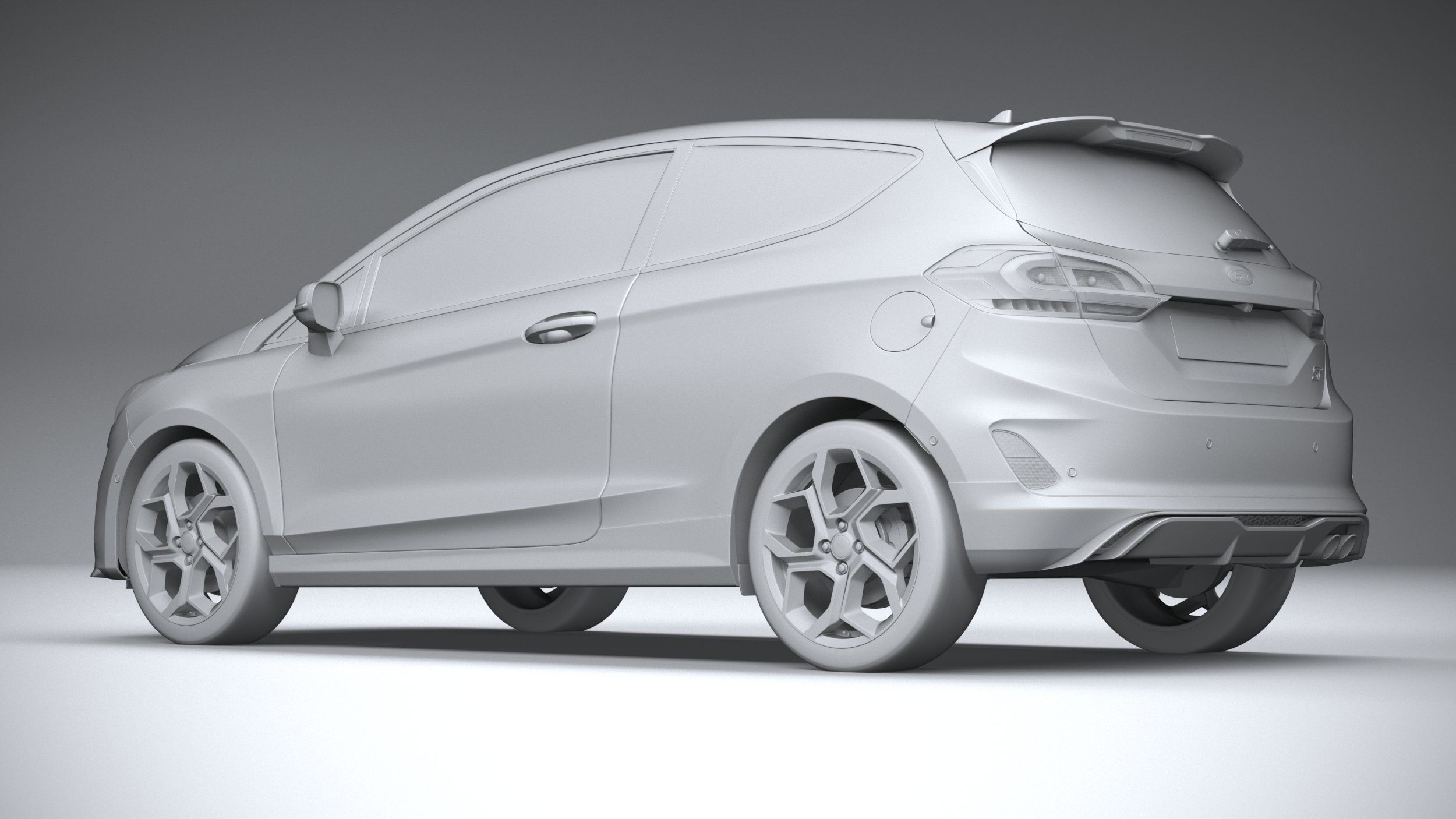 Fiesta ST 3-door 2022 3D model_21