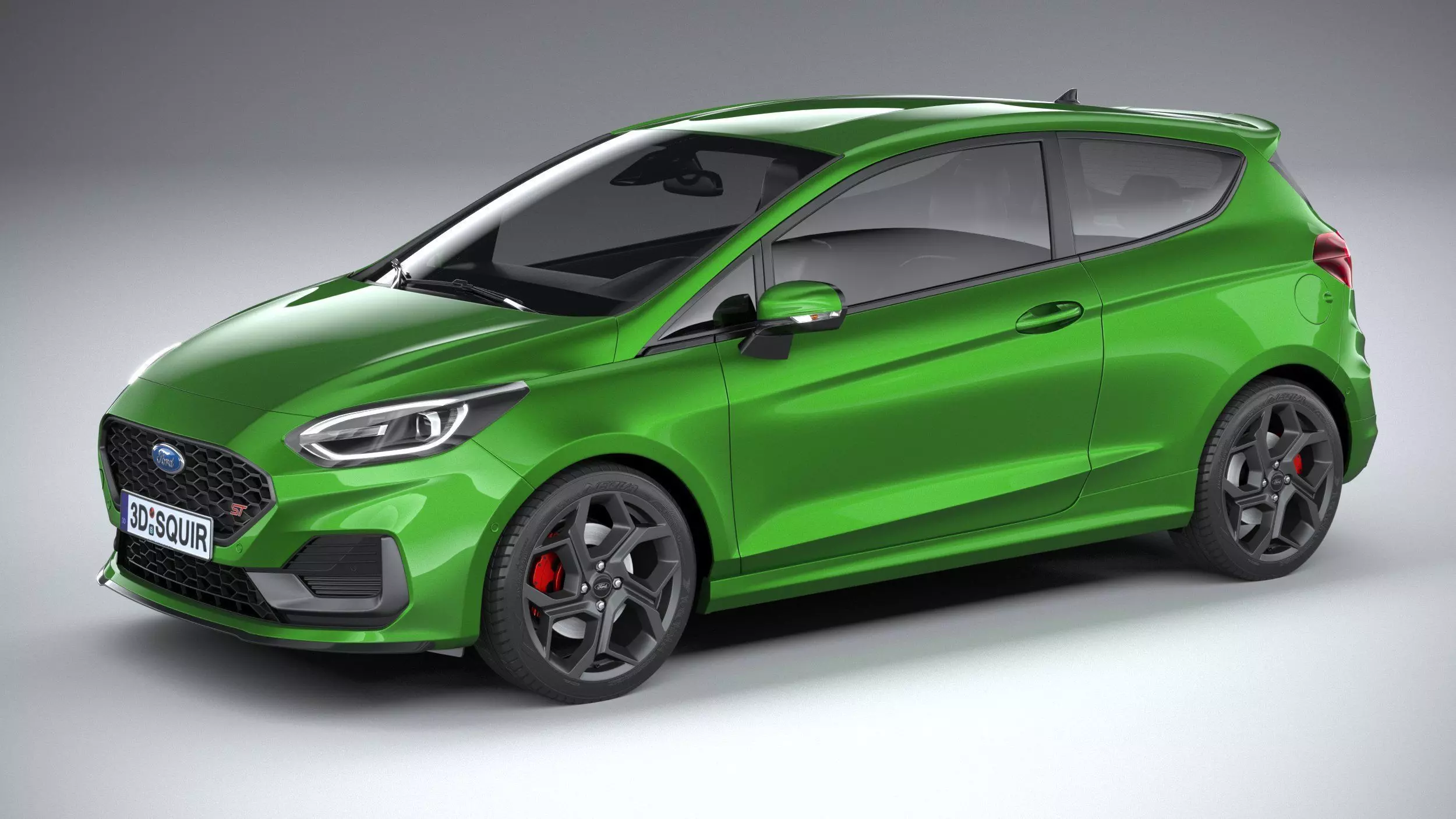 Fiesta ST 3-door 2022 3D model_0