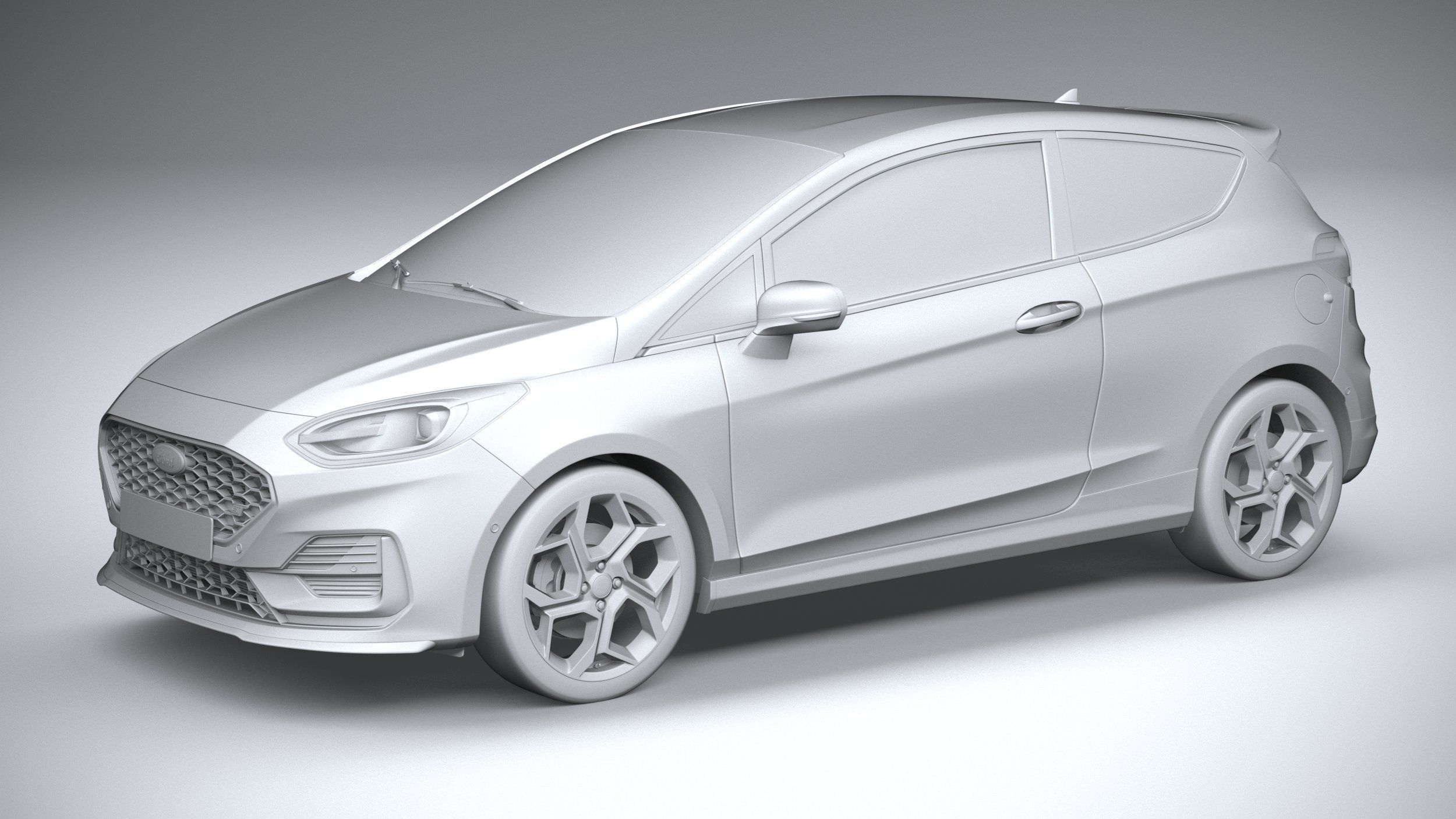 Fiesta ST 3-door 2022 3D model_19