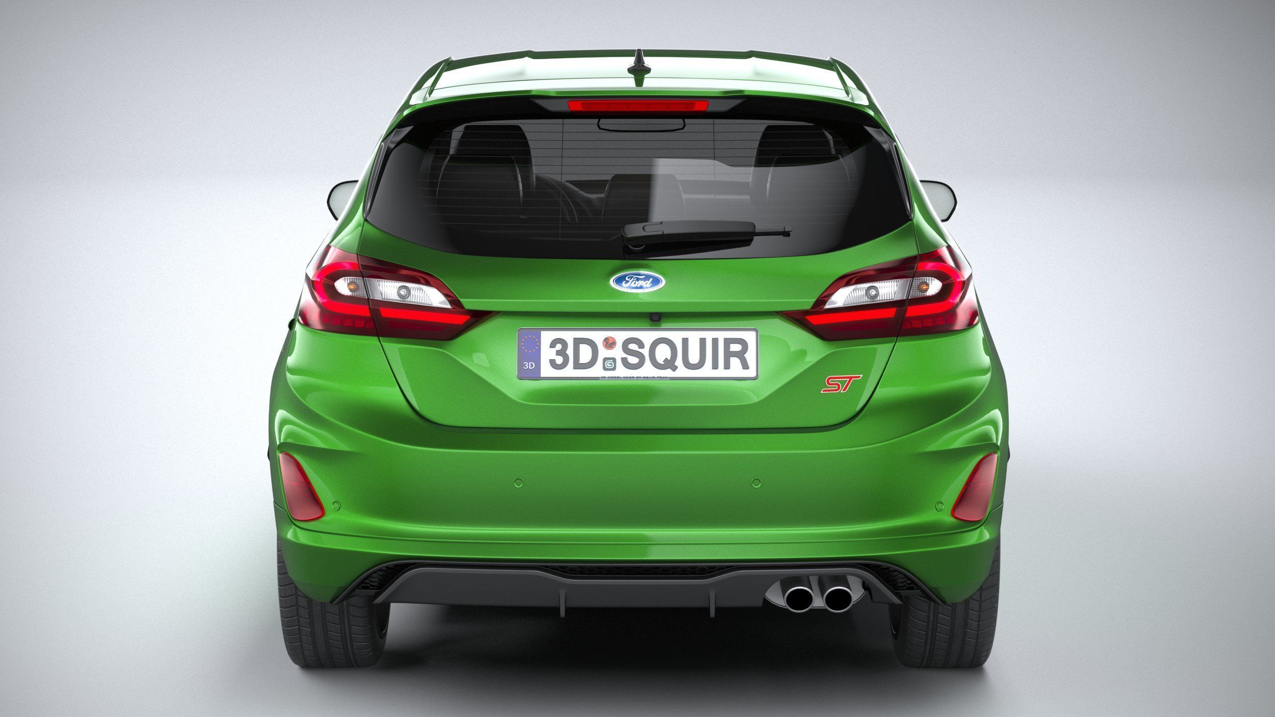 Fiesta ST 3-door 2022 3D model_4