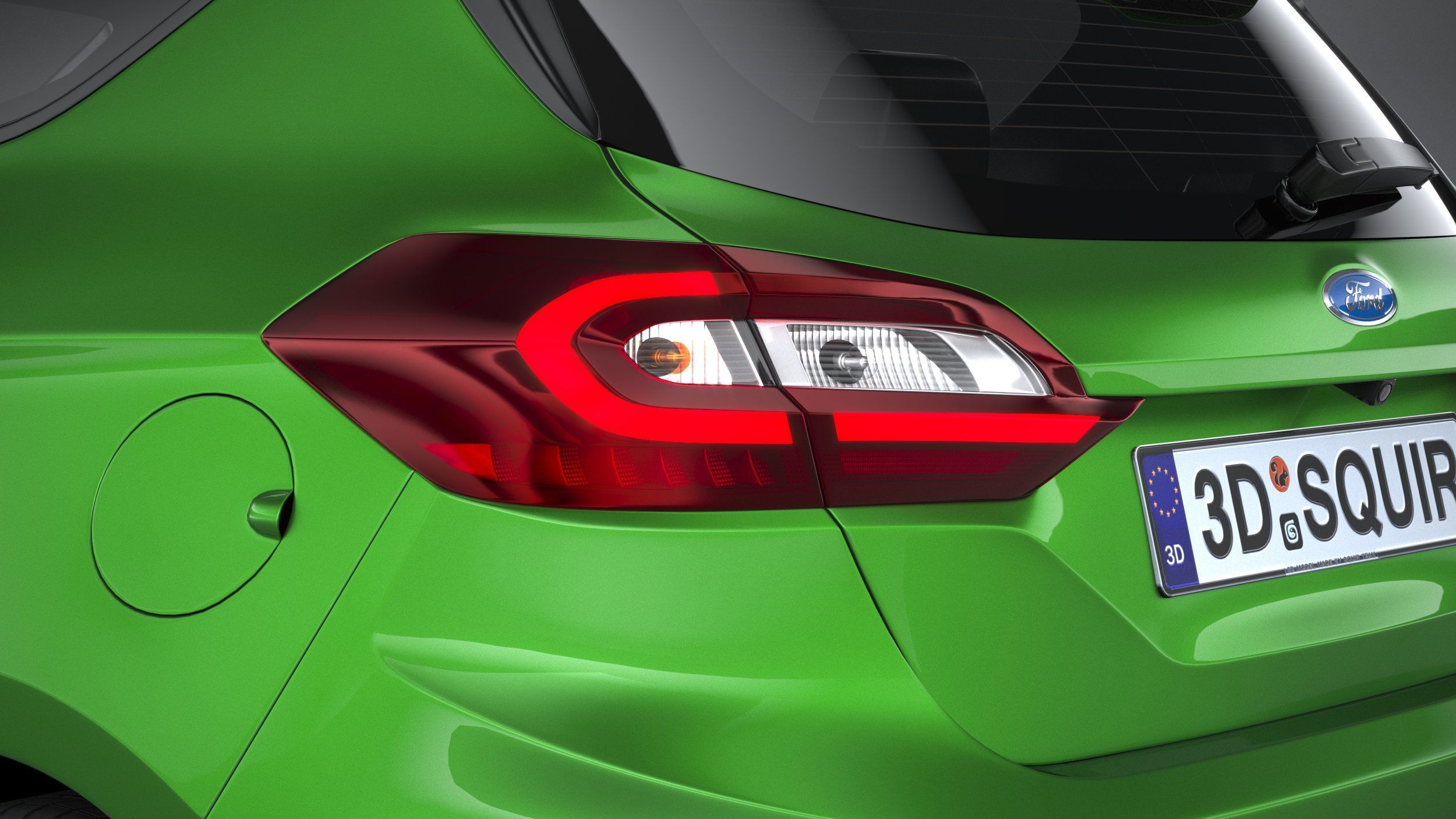 Fiesta ST 3-door 2022 3D model_15